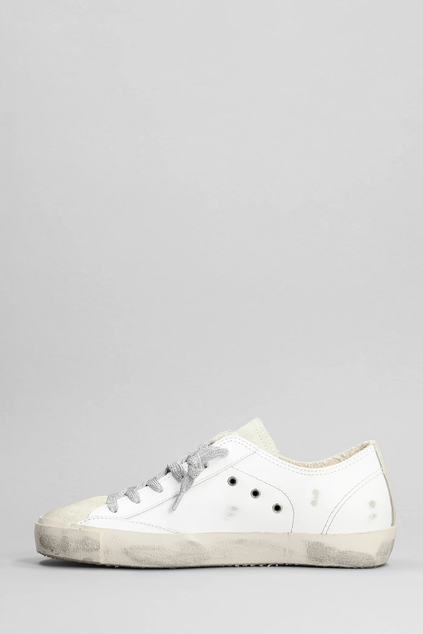 Prsx Low Sneakers in white suede and leather - Image 3
