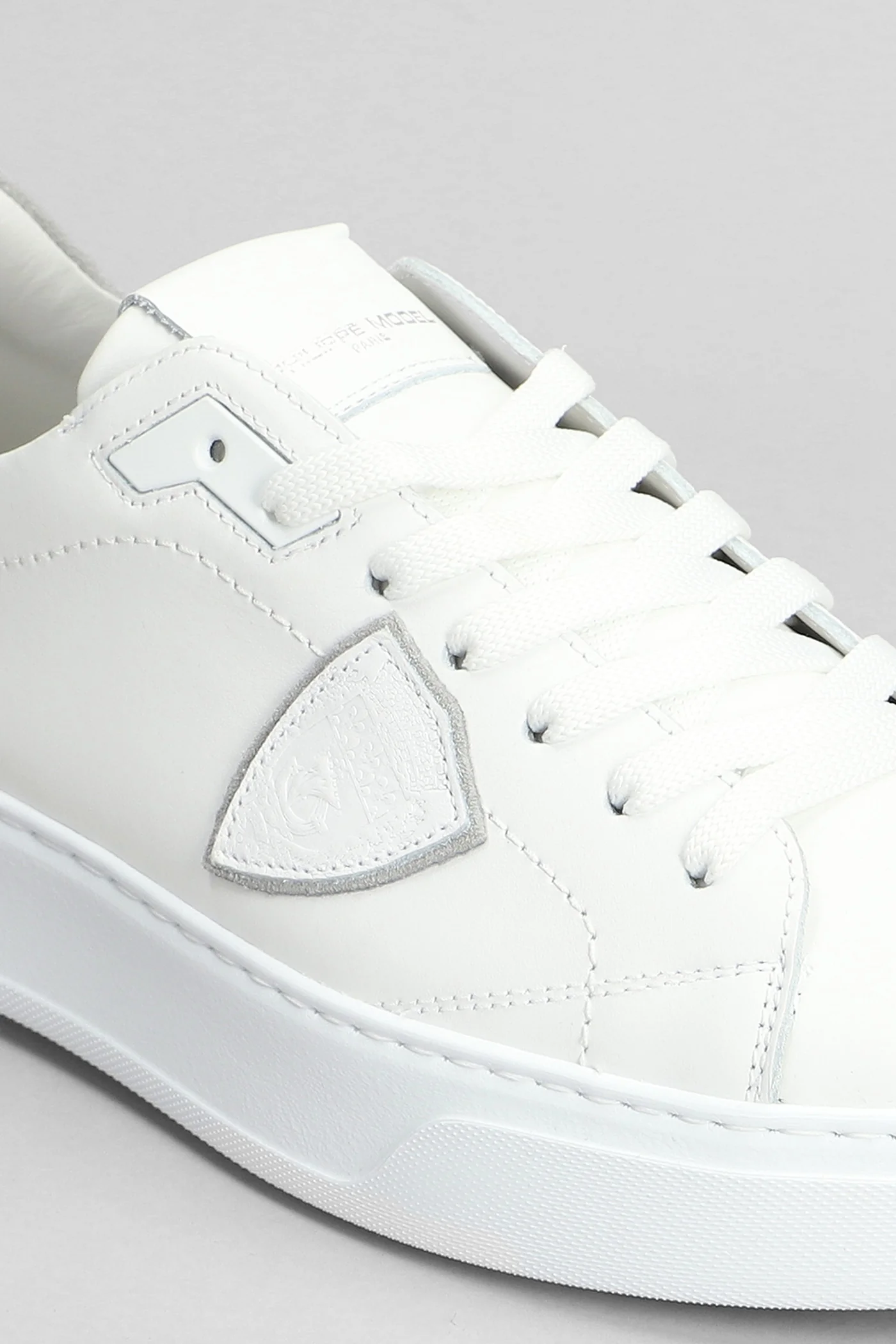 Temple Low Sneakers in white leather - Image 5