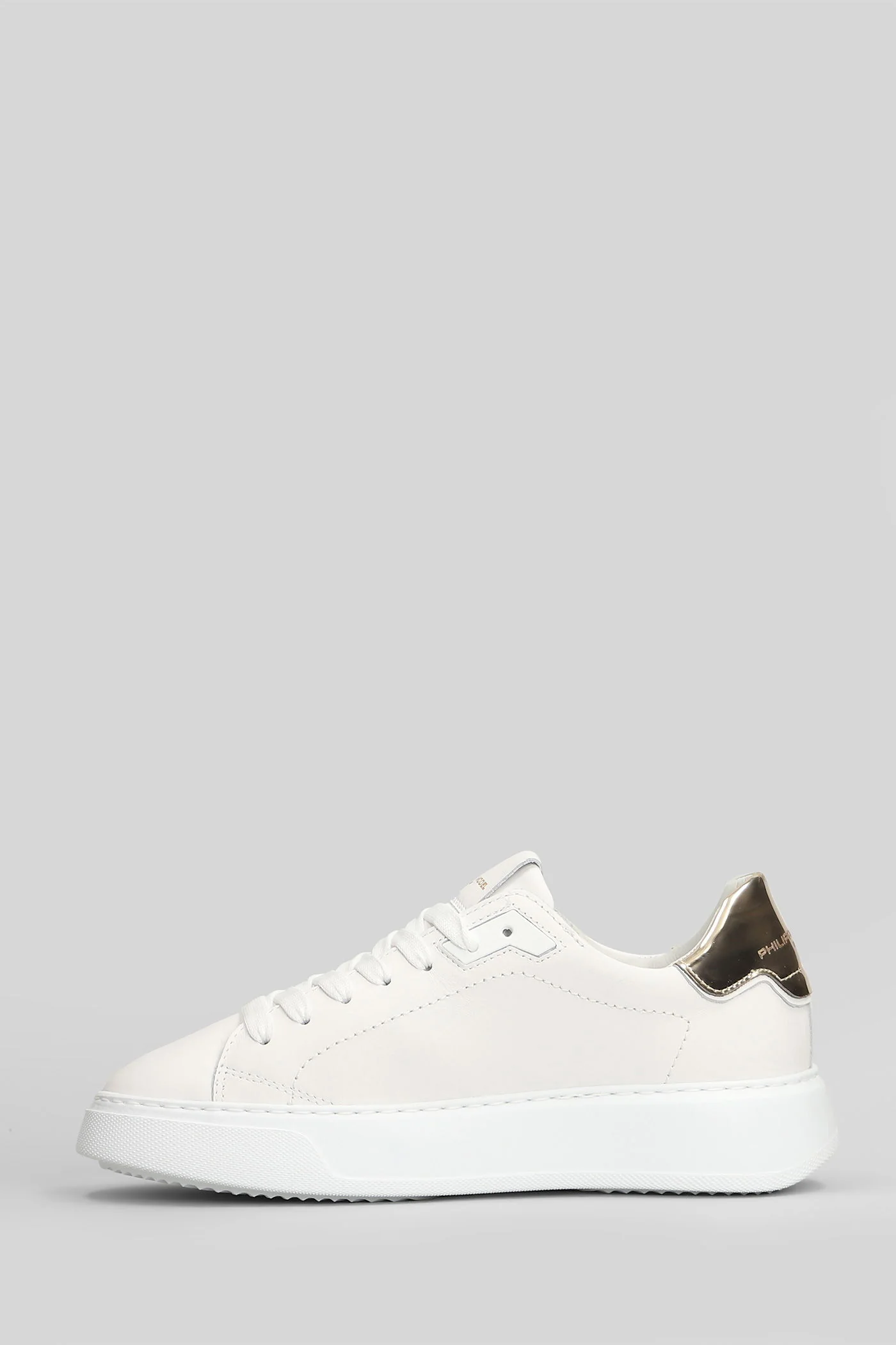 Temple Low Sneakers in white leather - Image 3