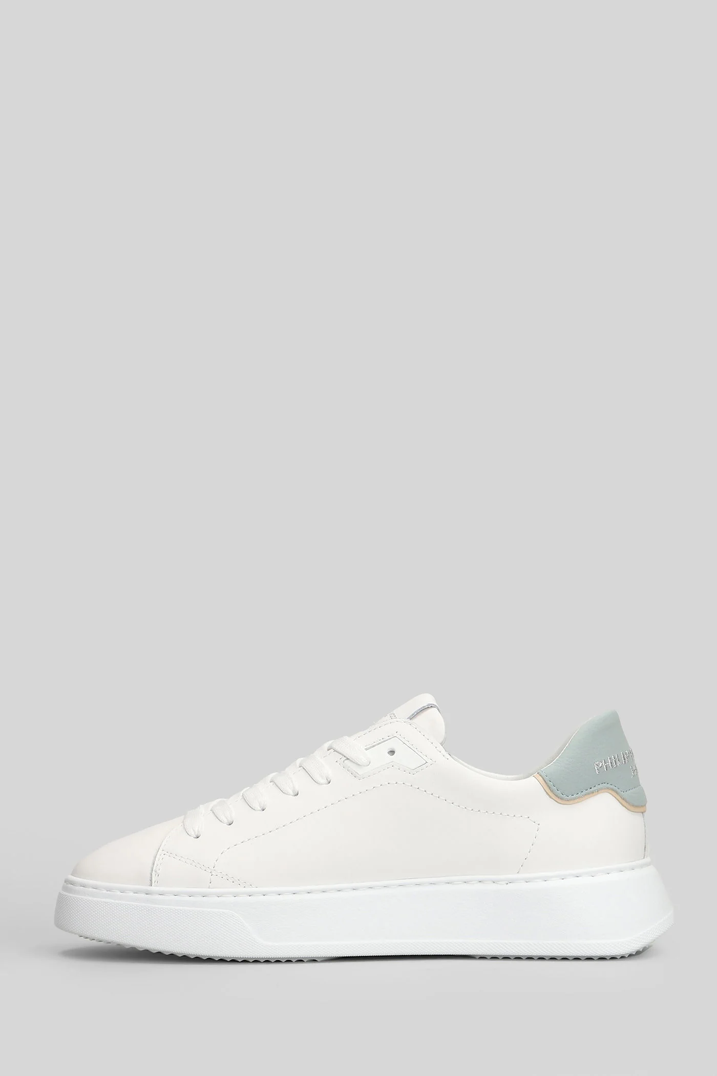 Temple Low Sneakers in white leather - Image 3
