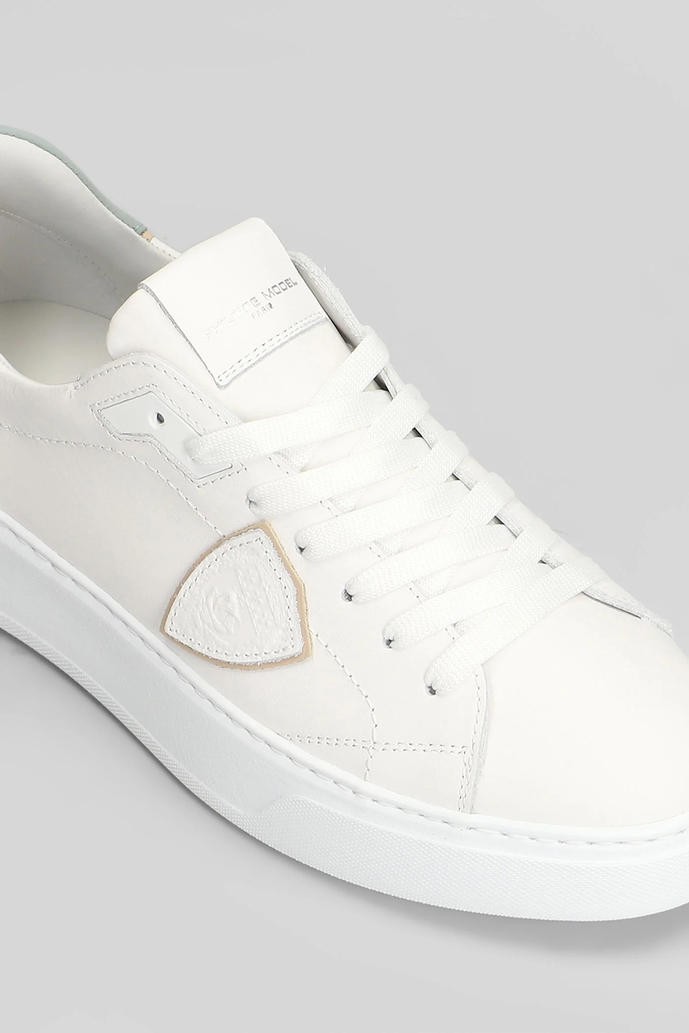 Temple Low Sneakers in white leather - Image 5