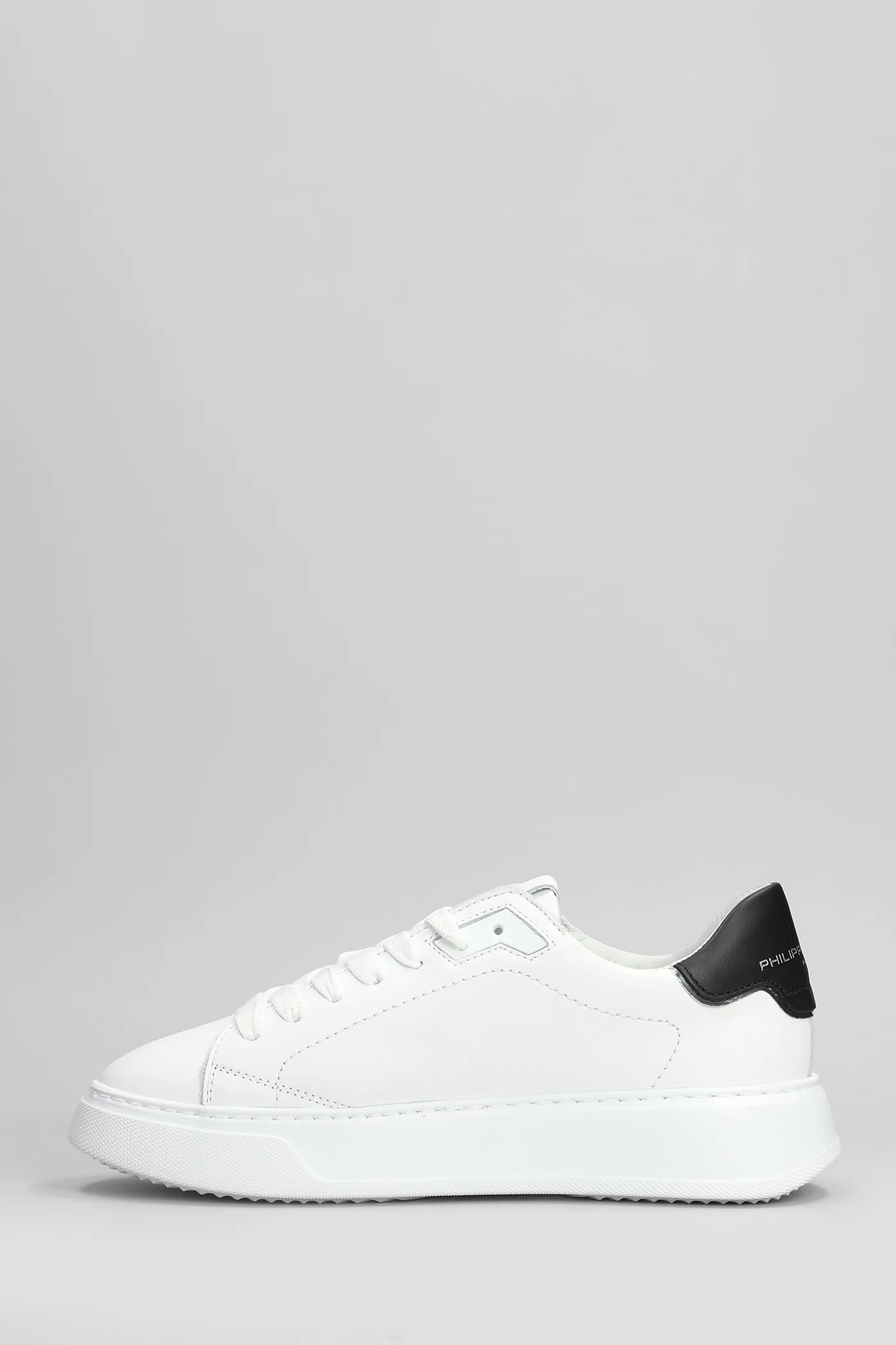 Temple Low Sneakers in white leather - Image 3