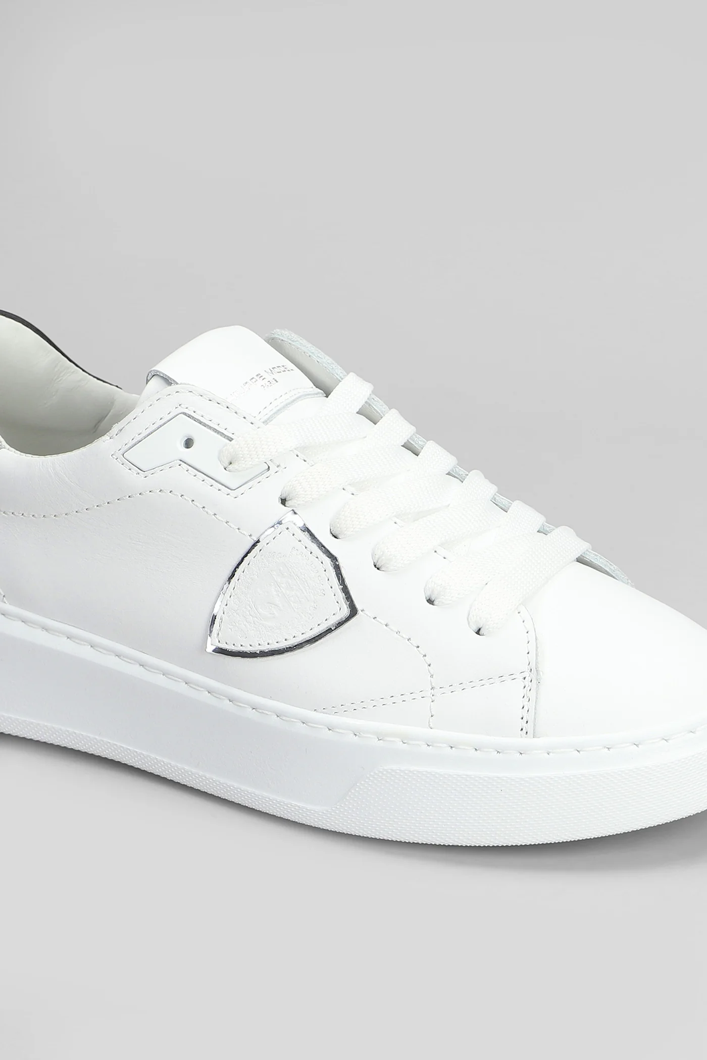 Temple Low Sneakers in white leather - Image 5