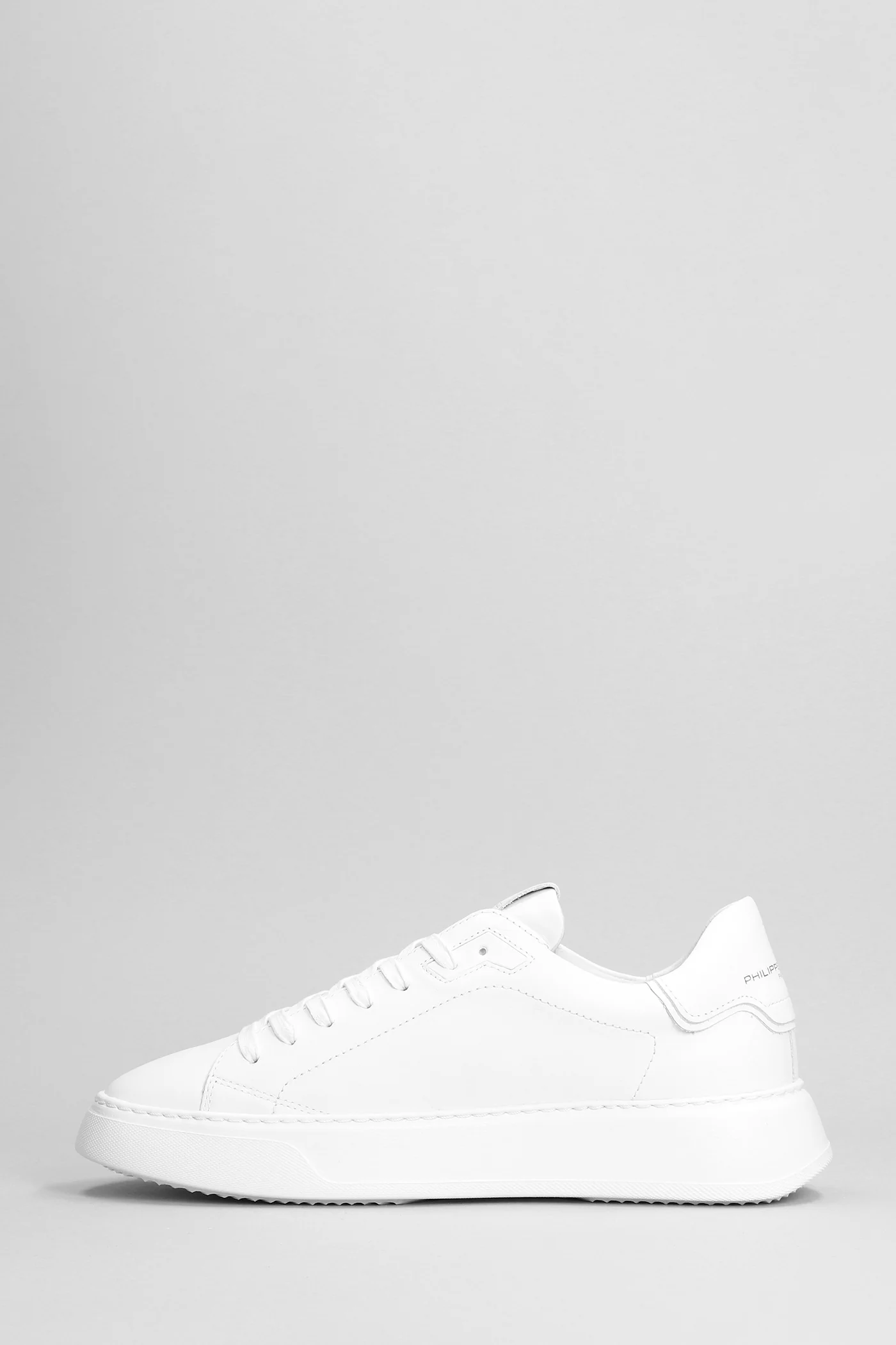 Temple Sneakers in white leather - Image 3