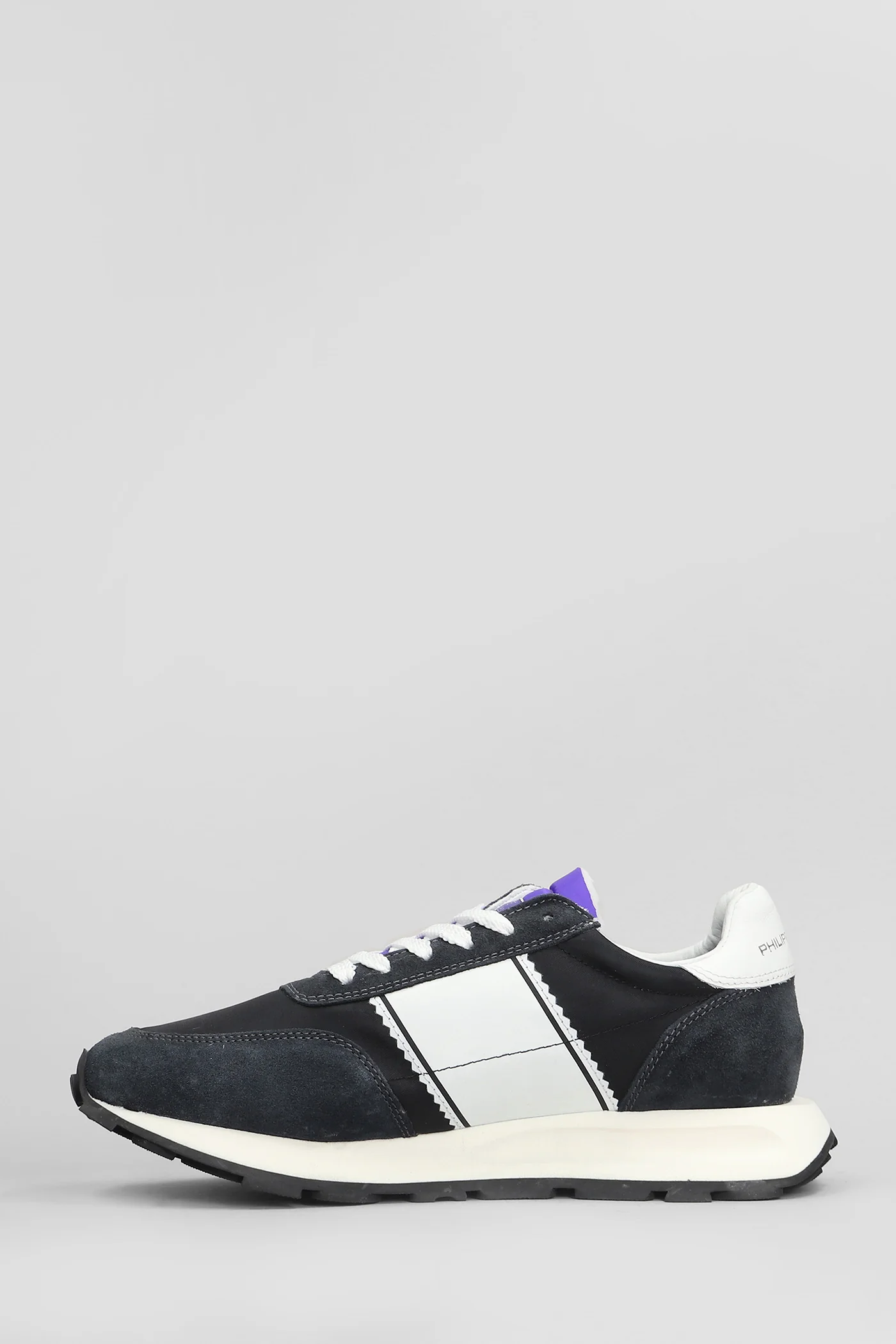 Tour Low Sneakers in black Suede and fabric - Image 3