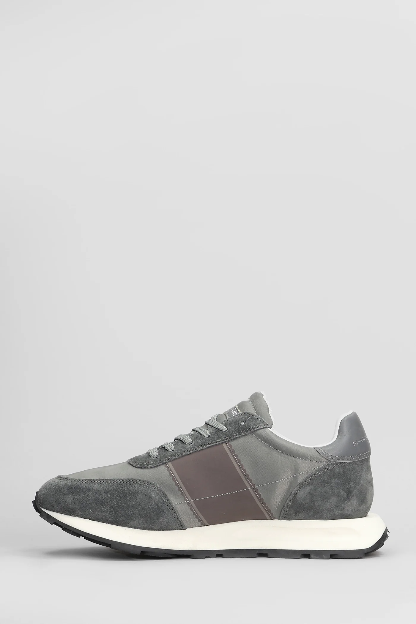 Tour Low Sneakers in grey Suede and fabric - Image 3