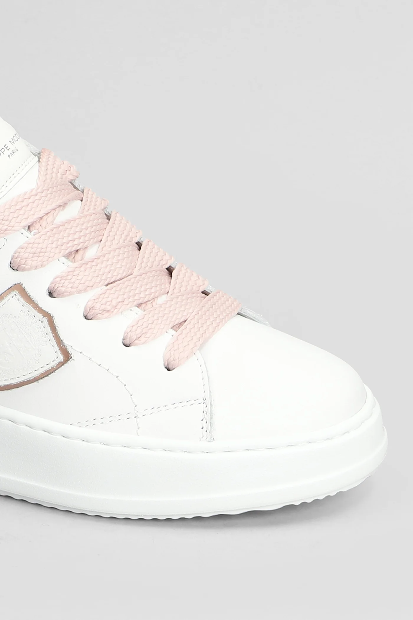 Tres Temple Low Sneakers in white leather - Image 5