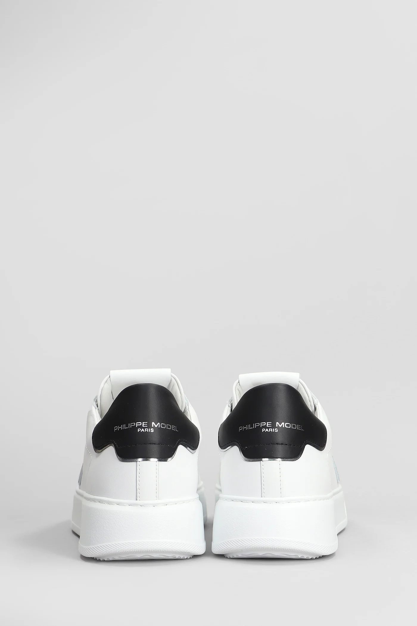 Tres Temple Low Sneakers in white leather - Image 4