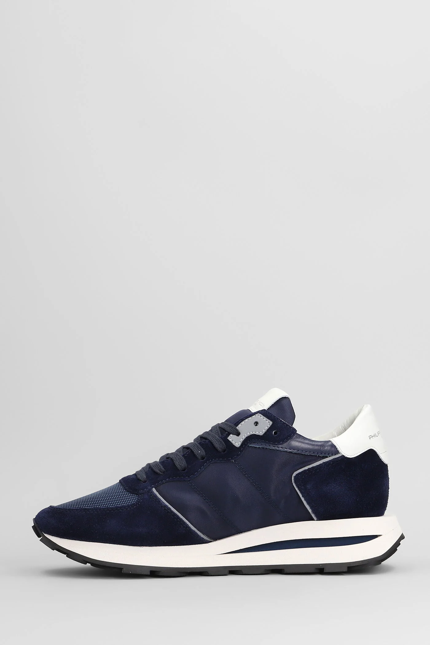 Tropez Haute Low Sneakers in blue Suede and fabric - Image 3