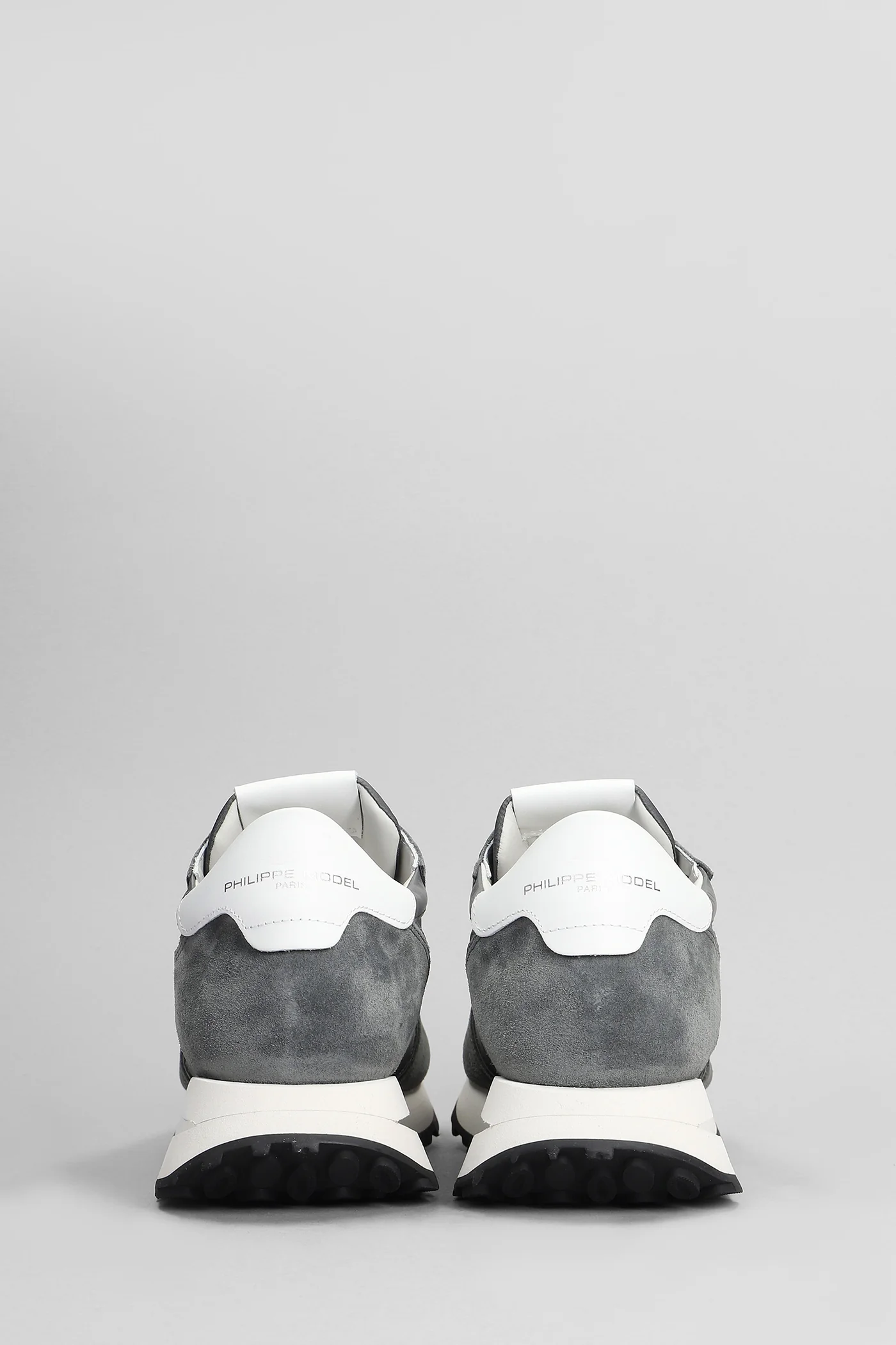 Tropez Haute Low Sneakers in grey Suede and fabric - Image 4