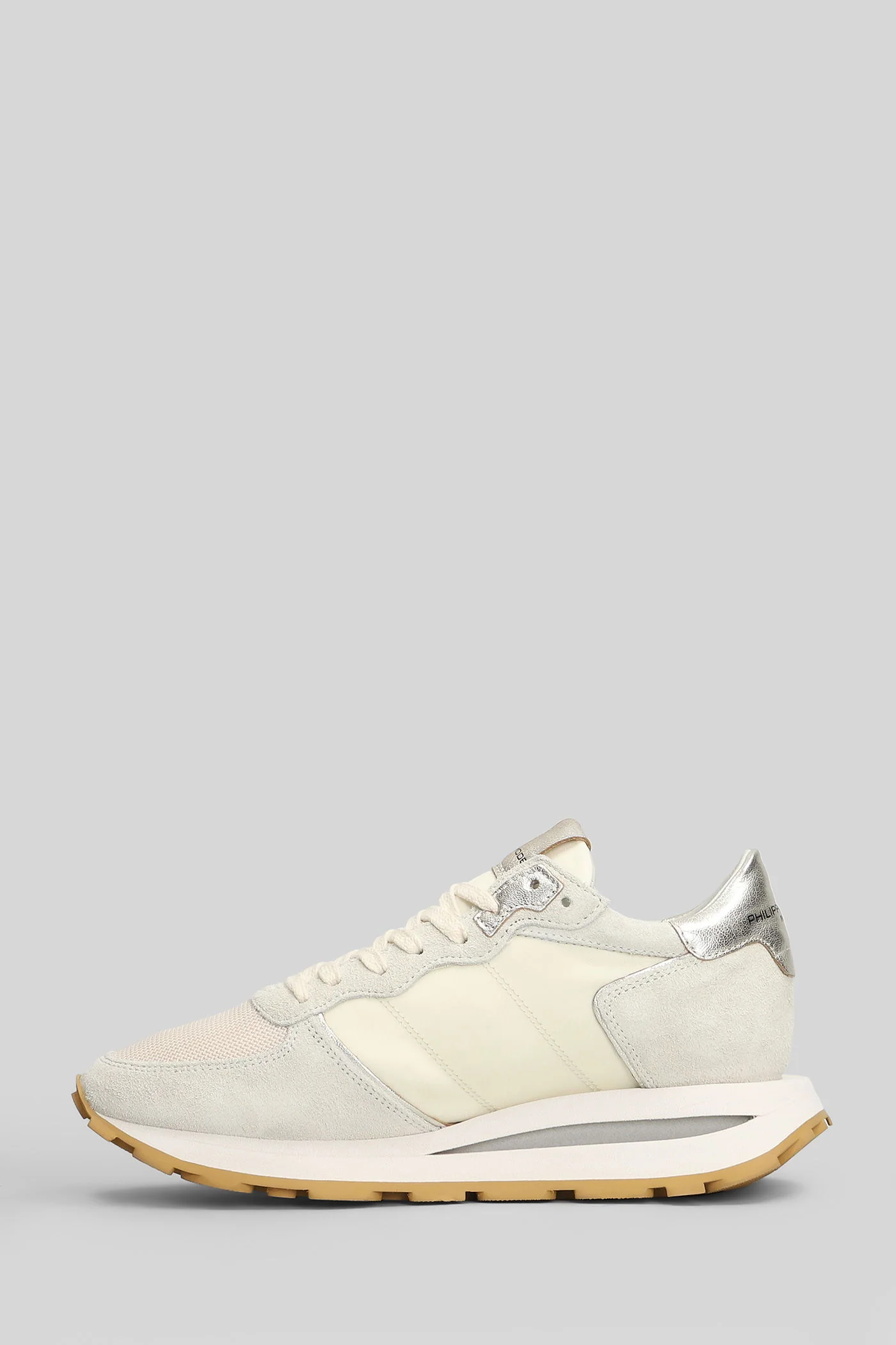 Tropez Haute Sneakers in beige Suede and fabric - Image 28