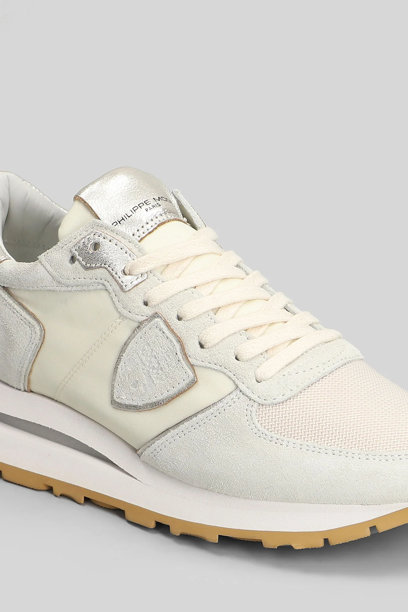 Tropez Haute Sneakers in beige Suede and fabric - Image 30