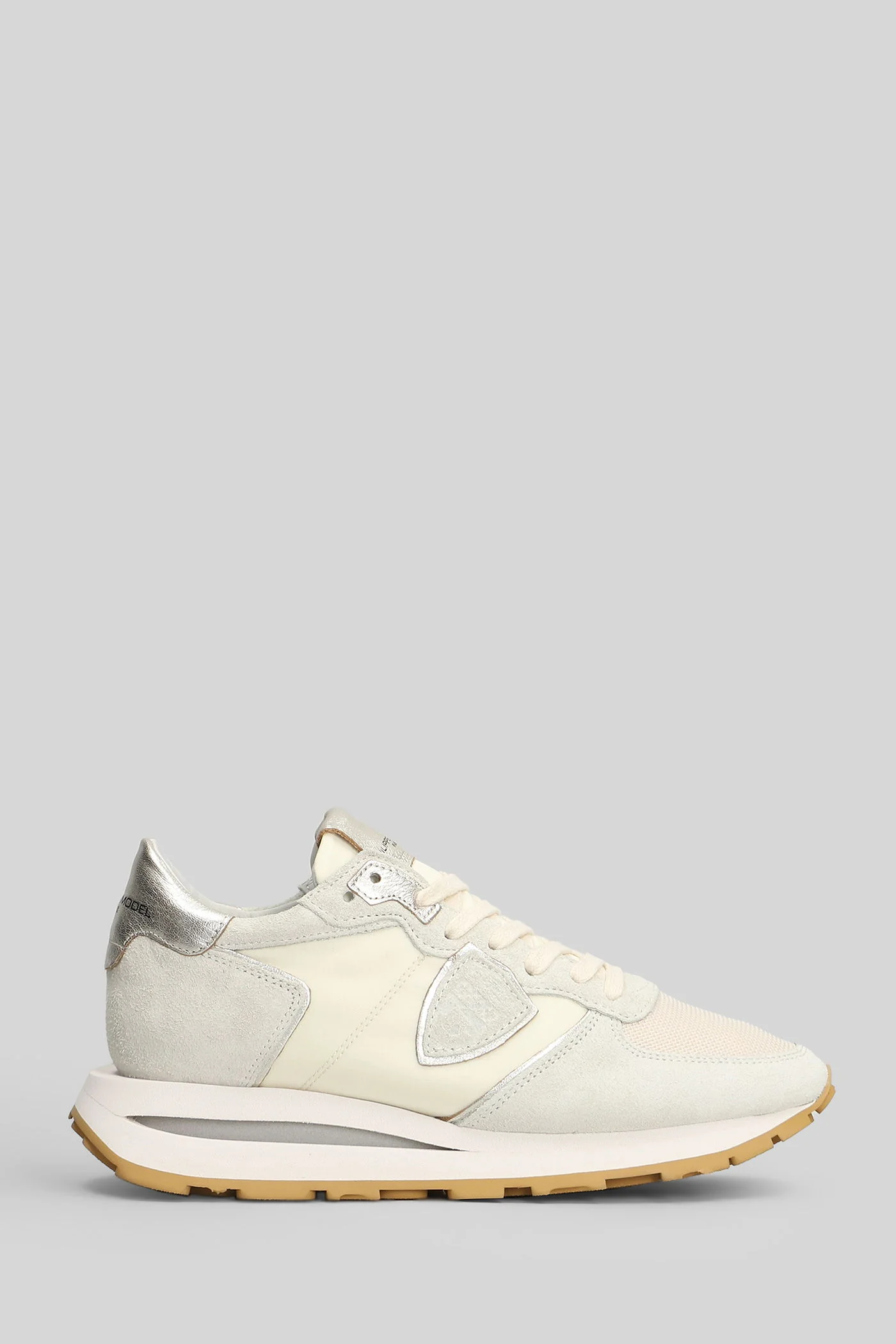 Tropez Haute Sneakers in beige Suede and fabric - Image 46