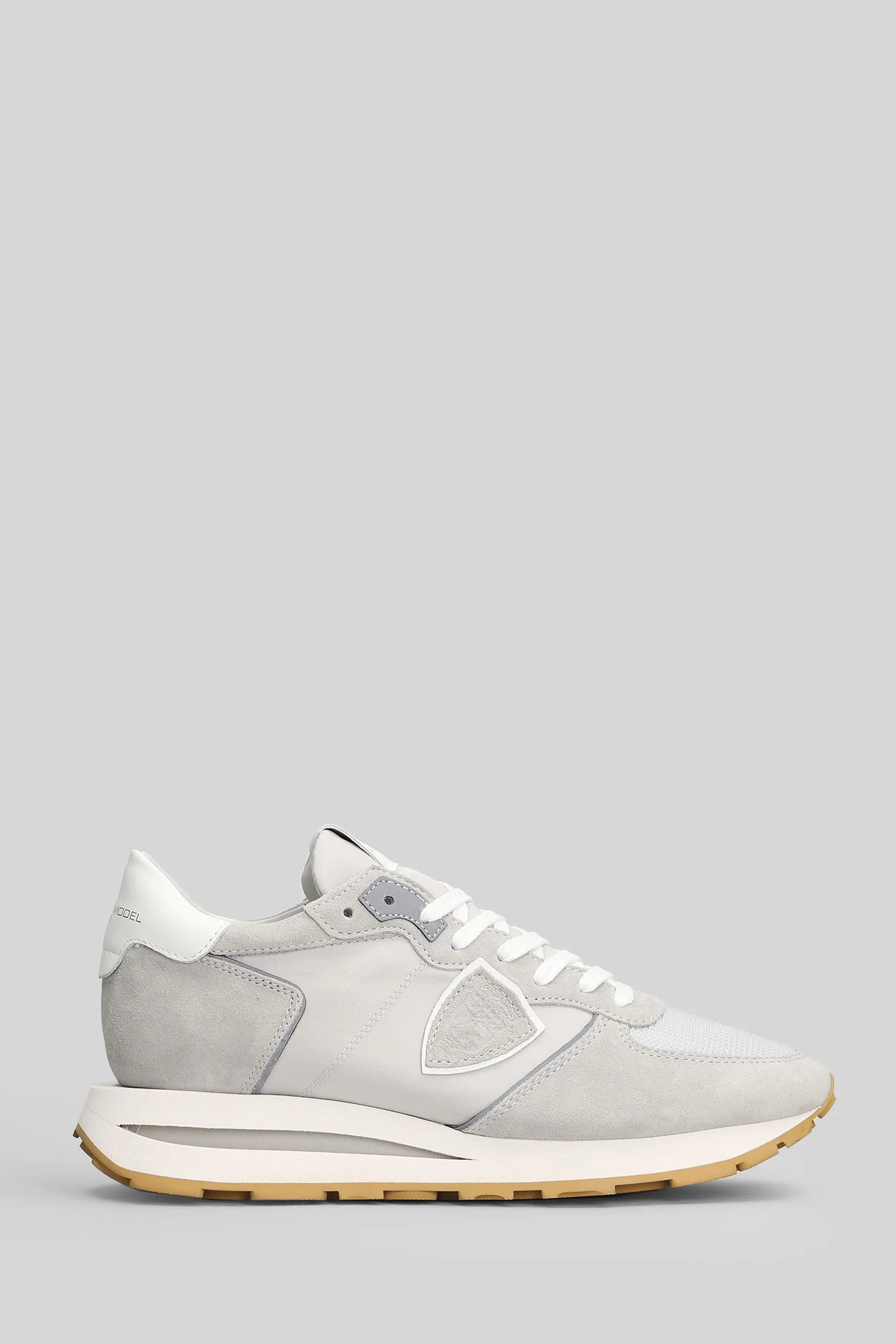 Tropez Haute Sneakers in grey Suede and fabric