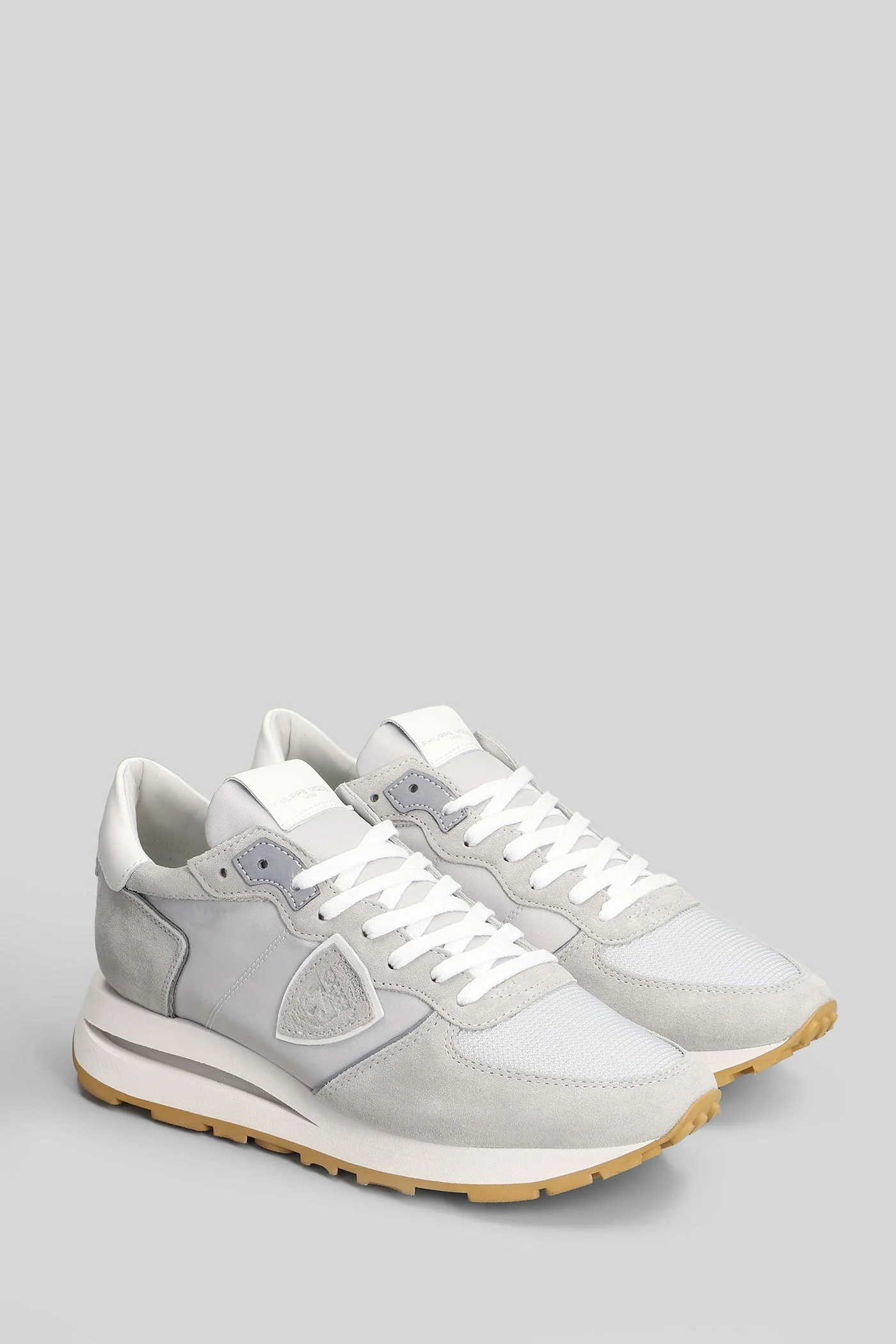 Tropez Haute Sneakers in grey Suede and fabric - Image 2
