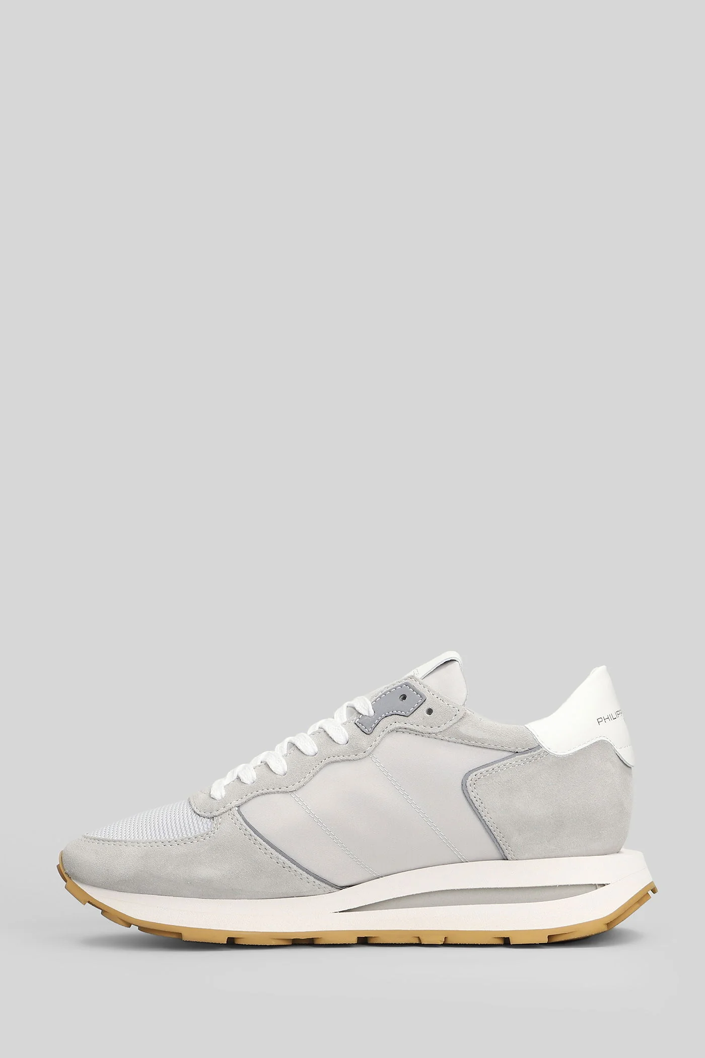 Tropez Haute Sneakers in grey Suede and fabric - Image 3