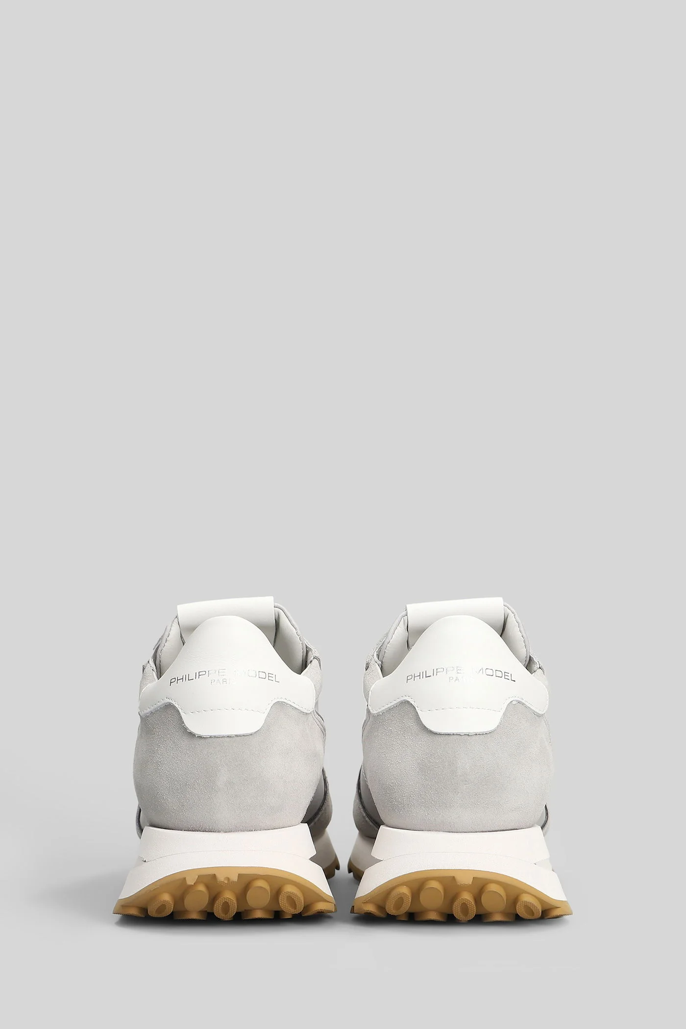 Tropez Haute Sneakers in grey Suede and fabric - Image 4