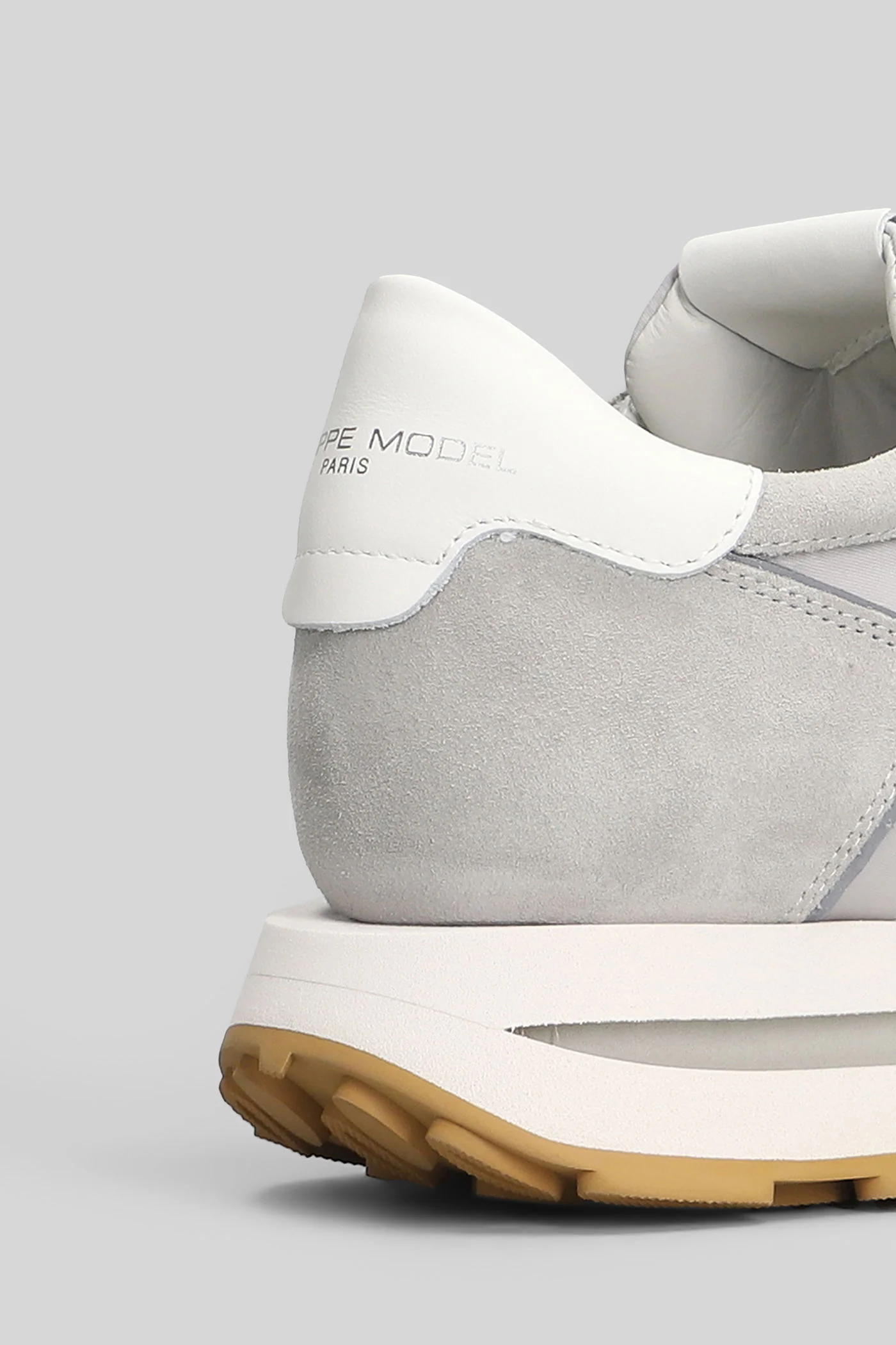 Tropez Haute Sneakers in grey Suede and fabric - Image 5