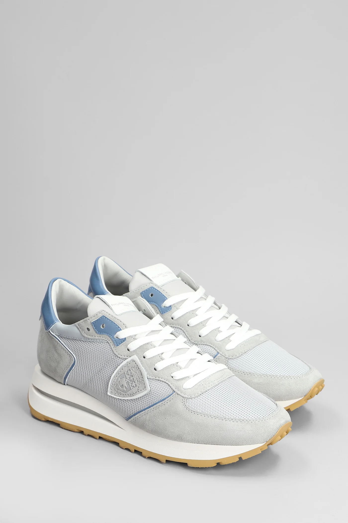 Tropez Haute Sneakers in grey Suede and fabric - Image 2