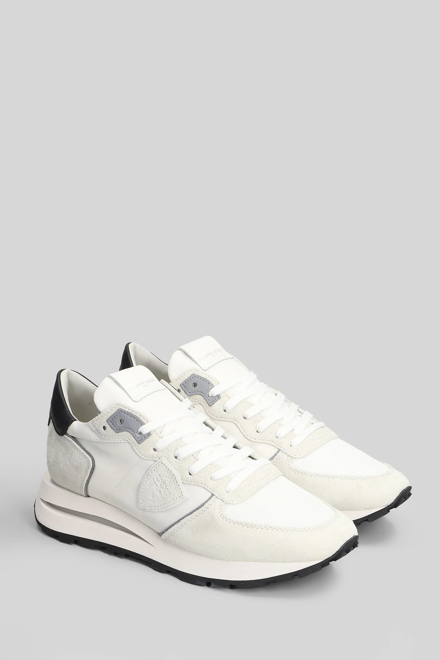 Tropez Haute Sneakers in white Suede and fabric - Image 2