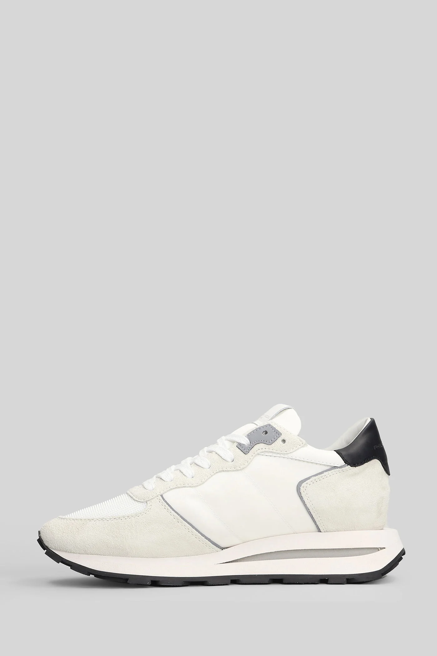 Tropez Haute Sneakers in white Suede and fabric - Image 3