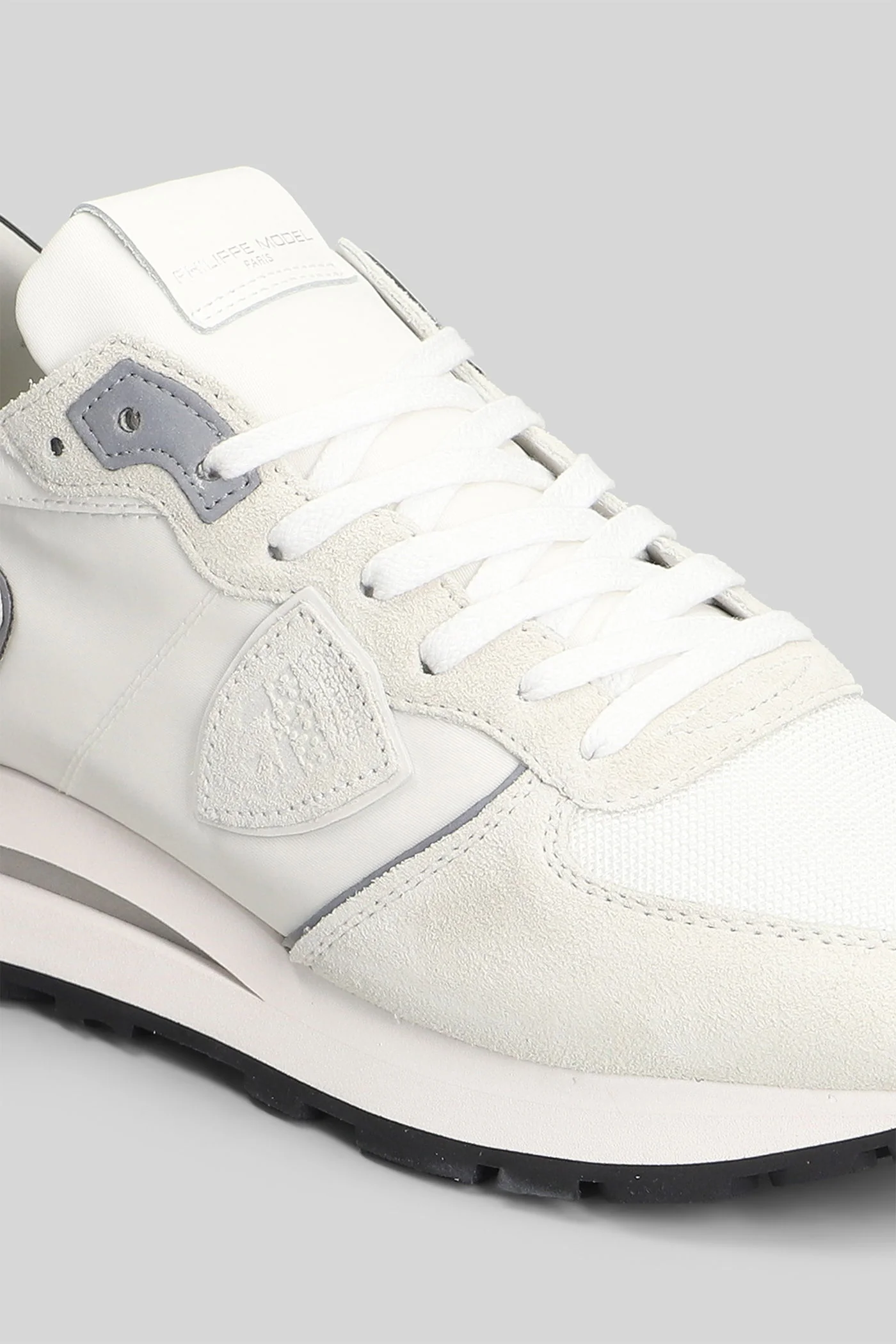 Tropez Haute Sneakers in white Suede and fabric - Image 5