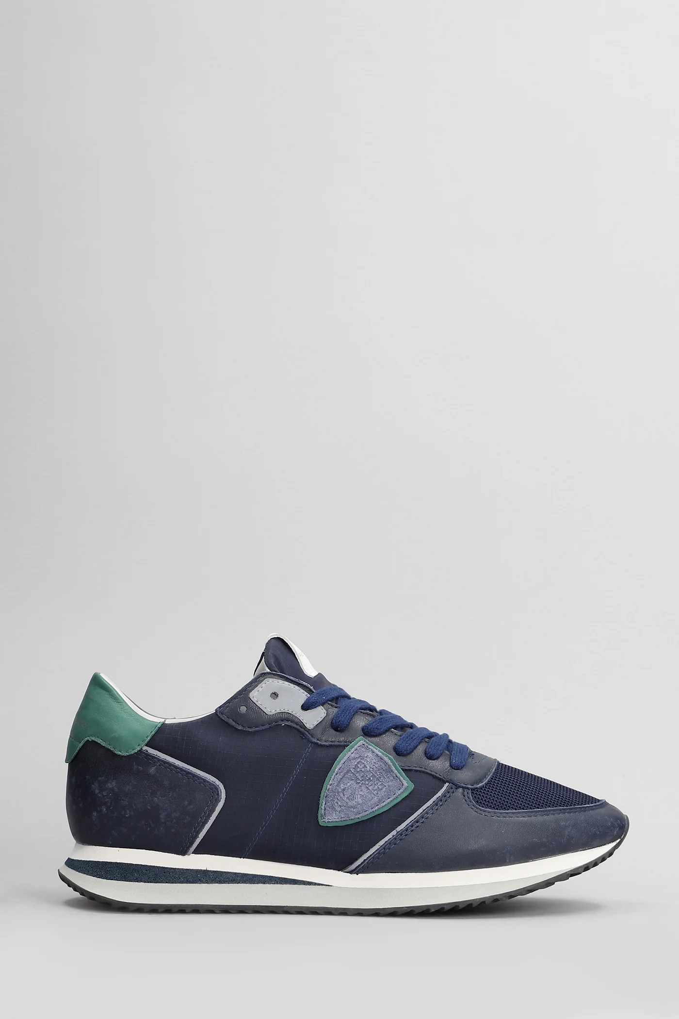 Trpx Low Sneakers in blue leather and fabric