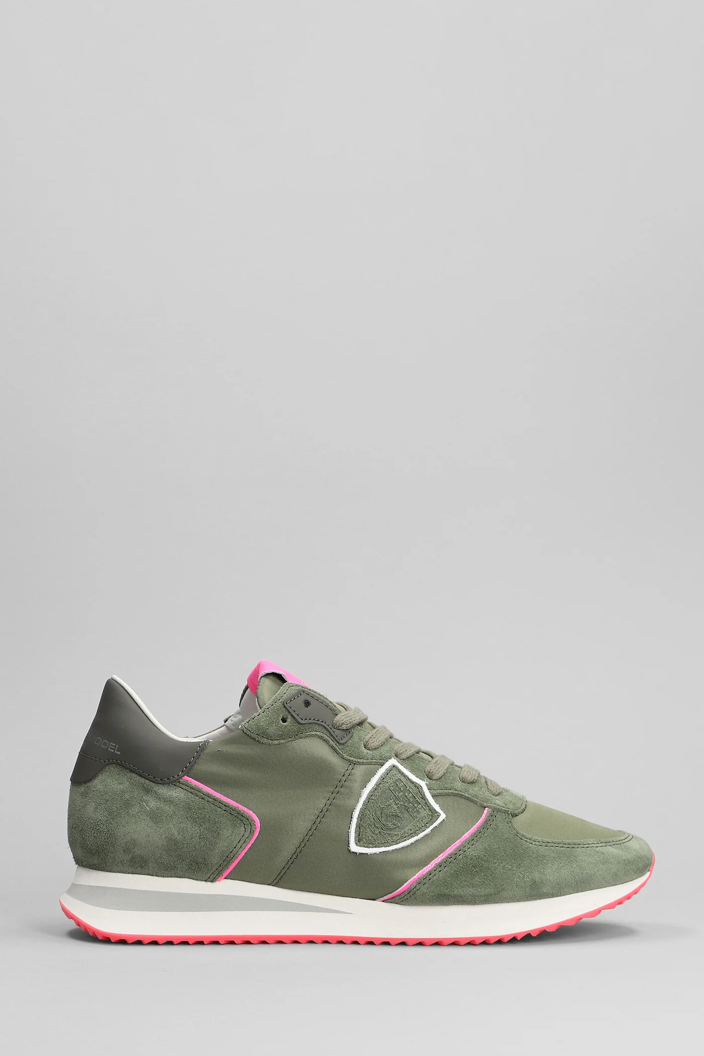 Trpx Low Sneakers in green Suede and fabric