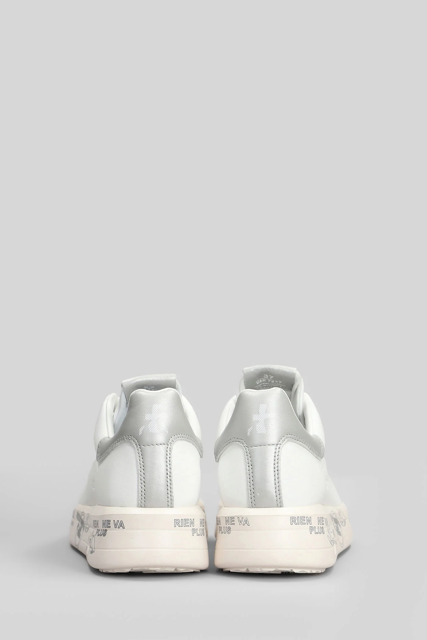 Belle Sneakers in white leather - Image 4