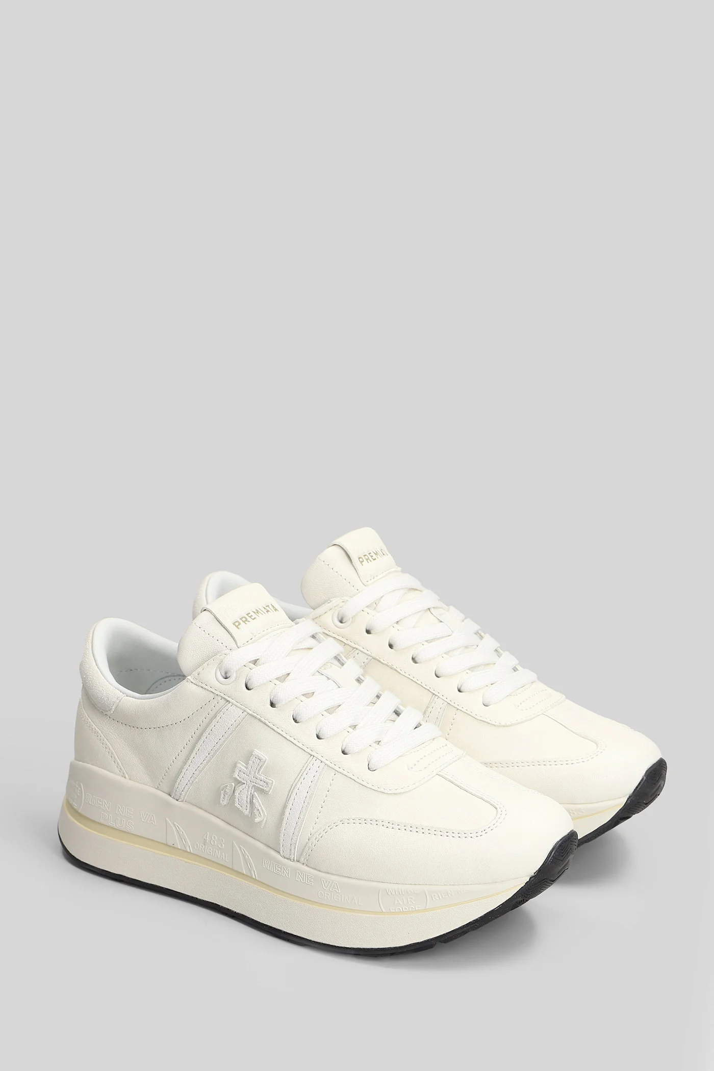 Bethcoin Sneakers in white leather - Image 2