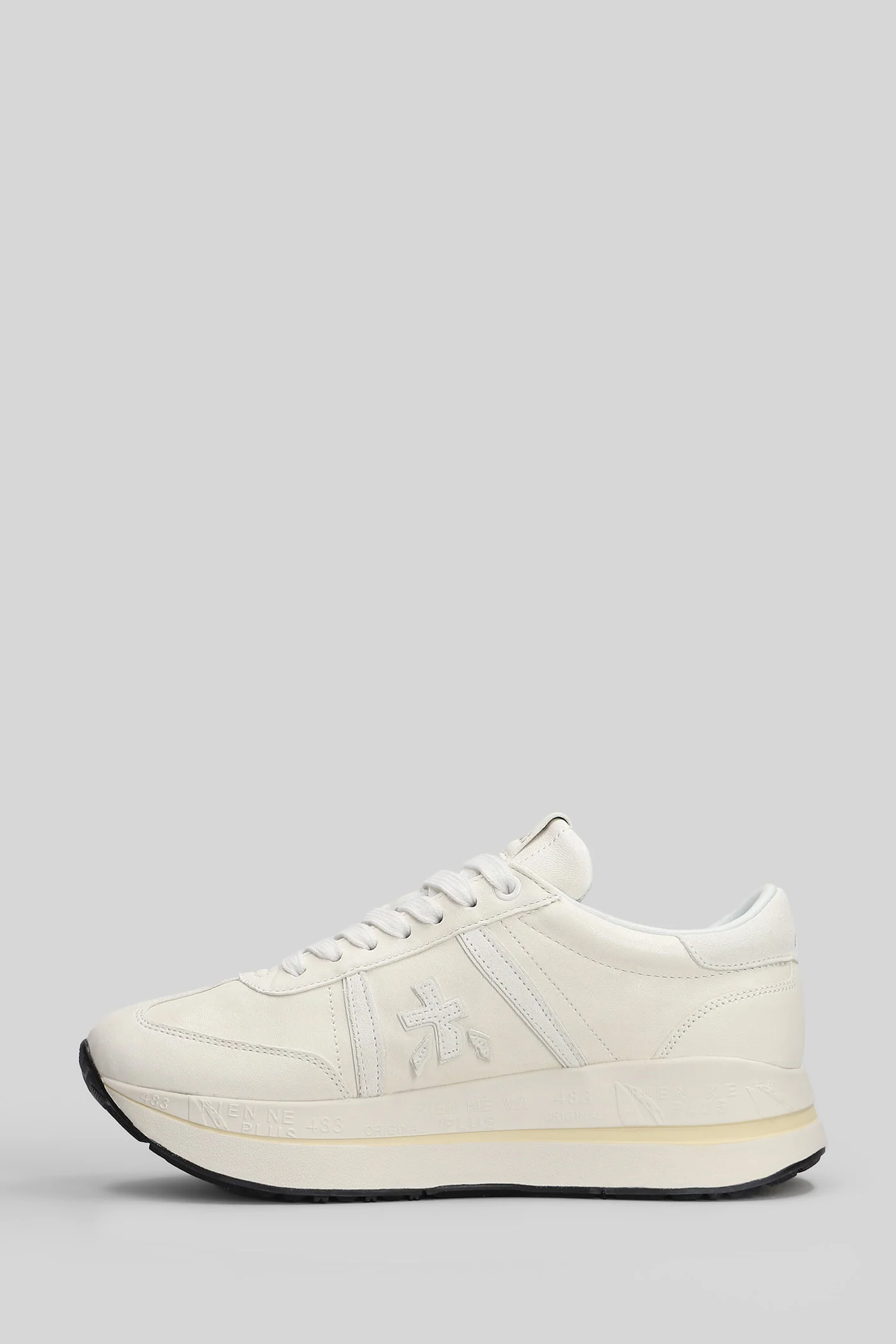 Bethcoin Sneakers in white leather - Image 3