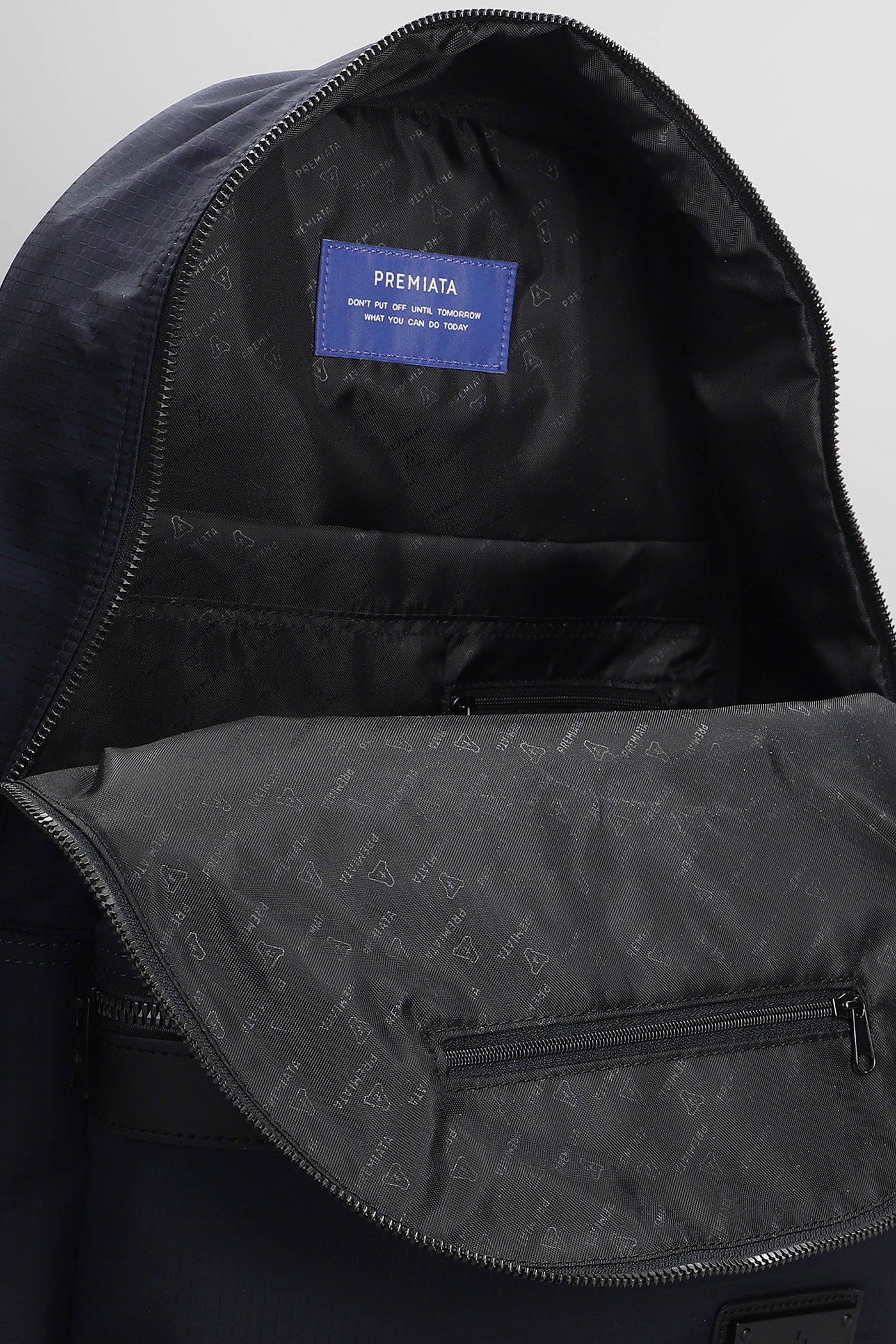 Blade Backpack in blue nylon - Image 4