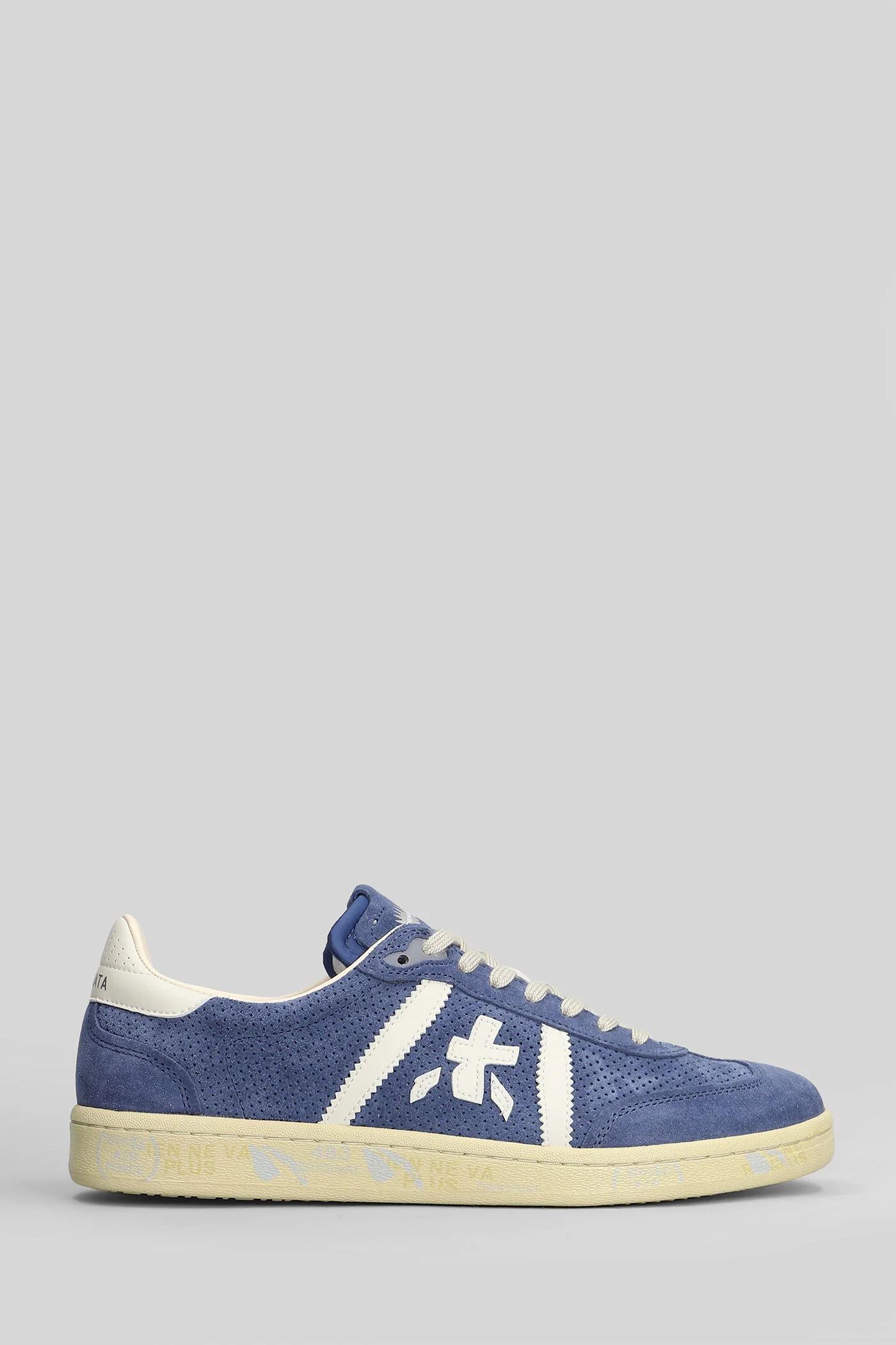 Bonnie Sneakers in cyan suede