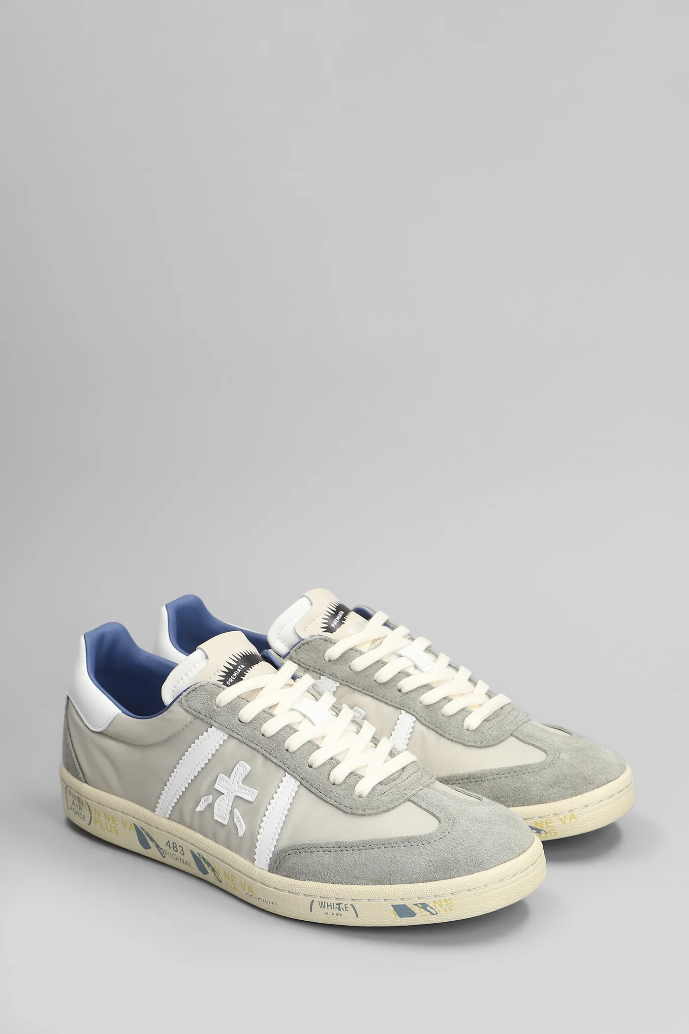 Bonnie Sneakers in grey Suede and fabric - Image 2