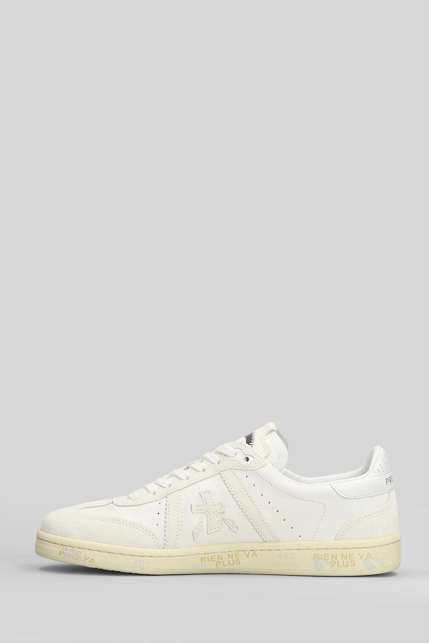 Bonnie Sneakers in white suede and leather - Image 3