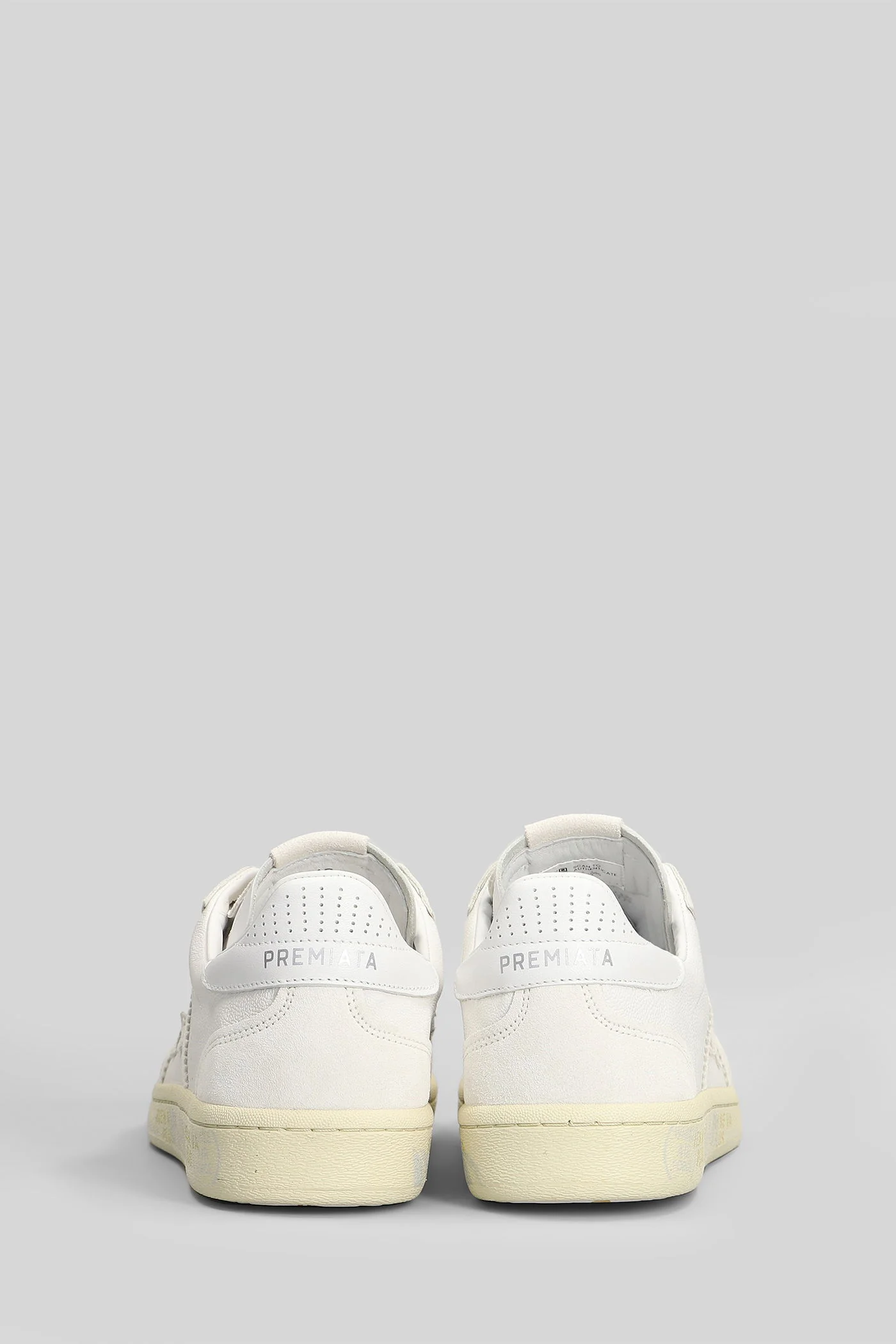 Bonnie Sneakers in white suede and leather - Image 4