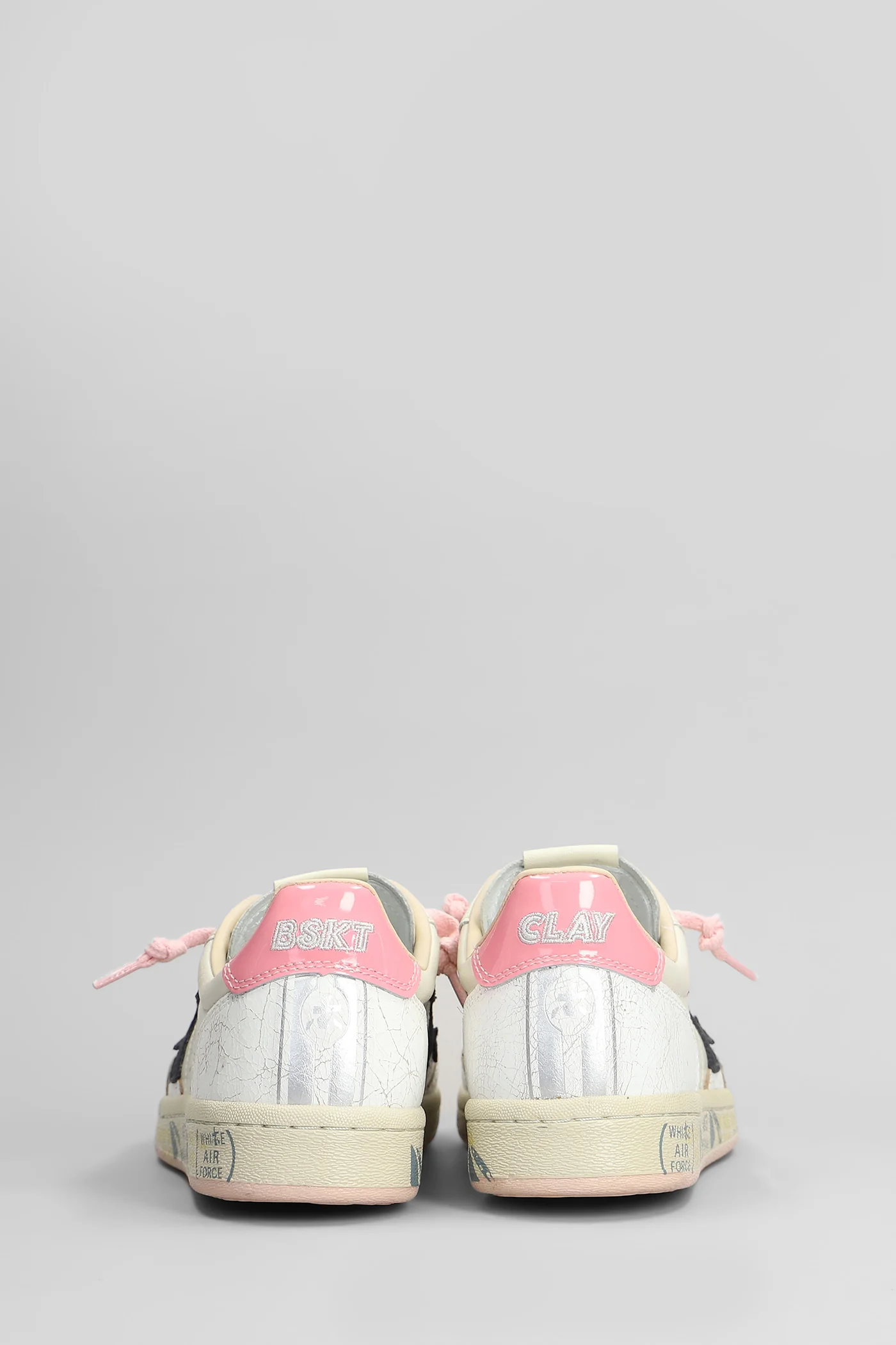 Bskt Clay Sneakers in beige leather - Image 4