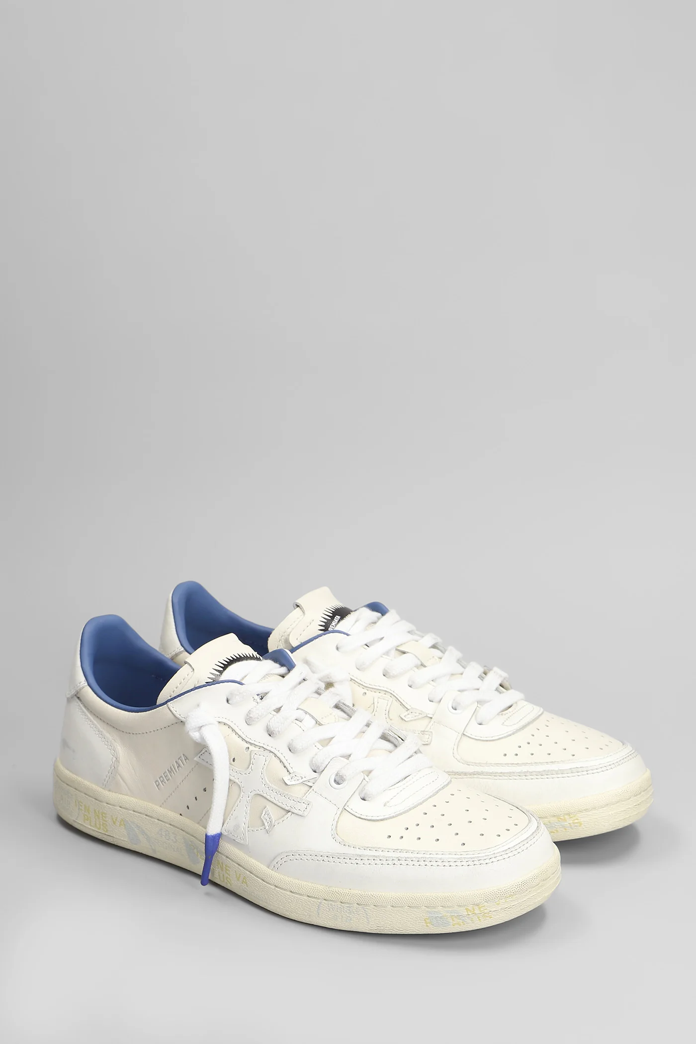 Bskt Clay Sneakers in beige leather - Image 2