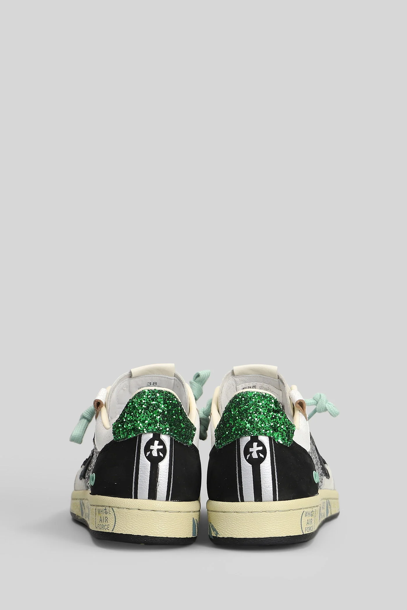 Bskt Clay Sneakers in grey glitter - Image 4