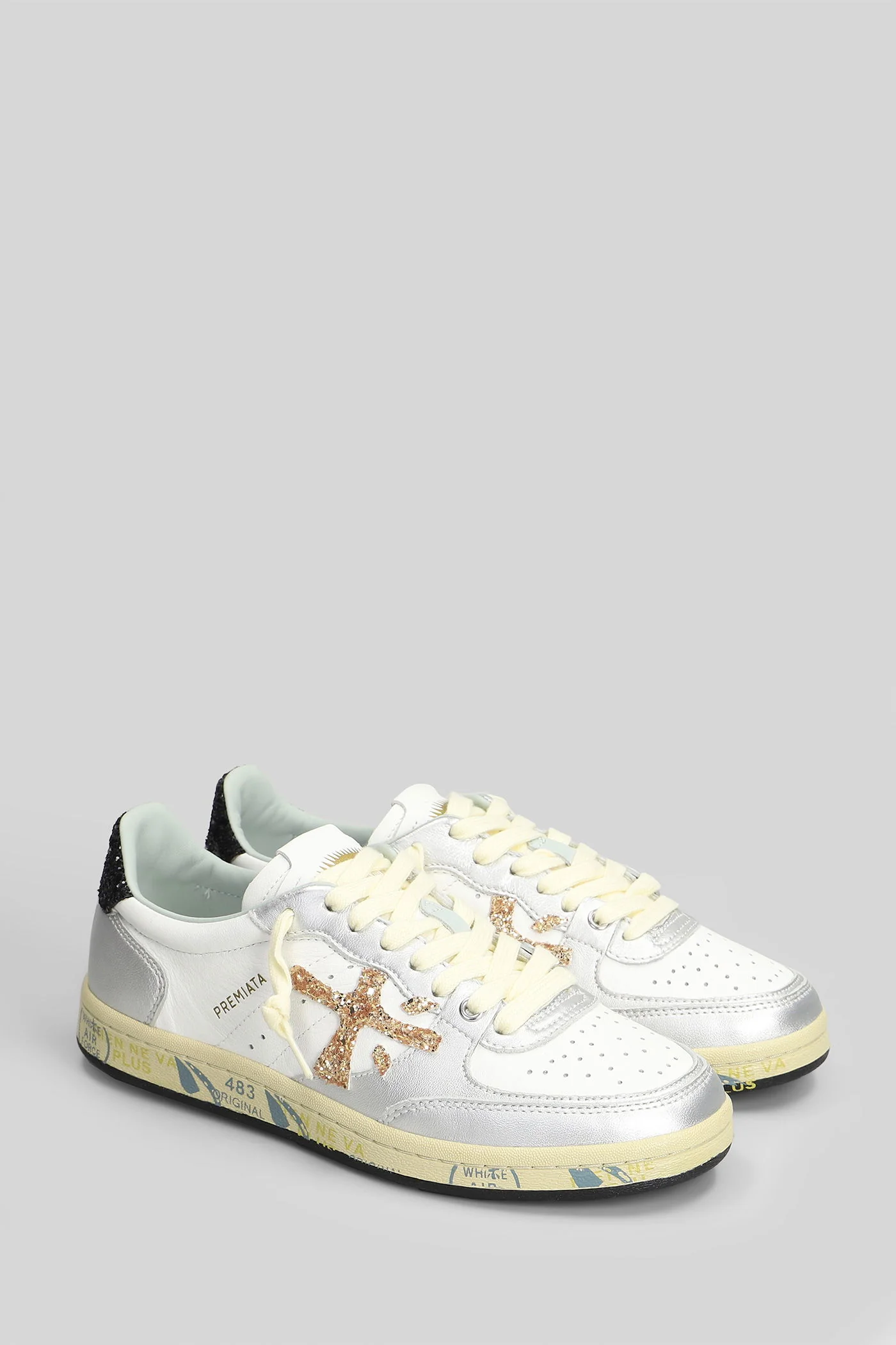 Bskt Clay Sneakers in white leather - Image 2