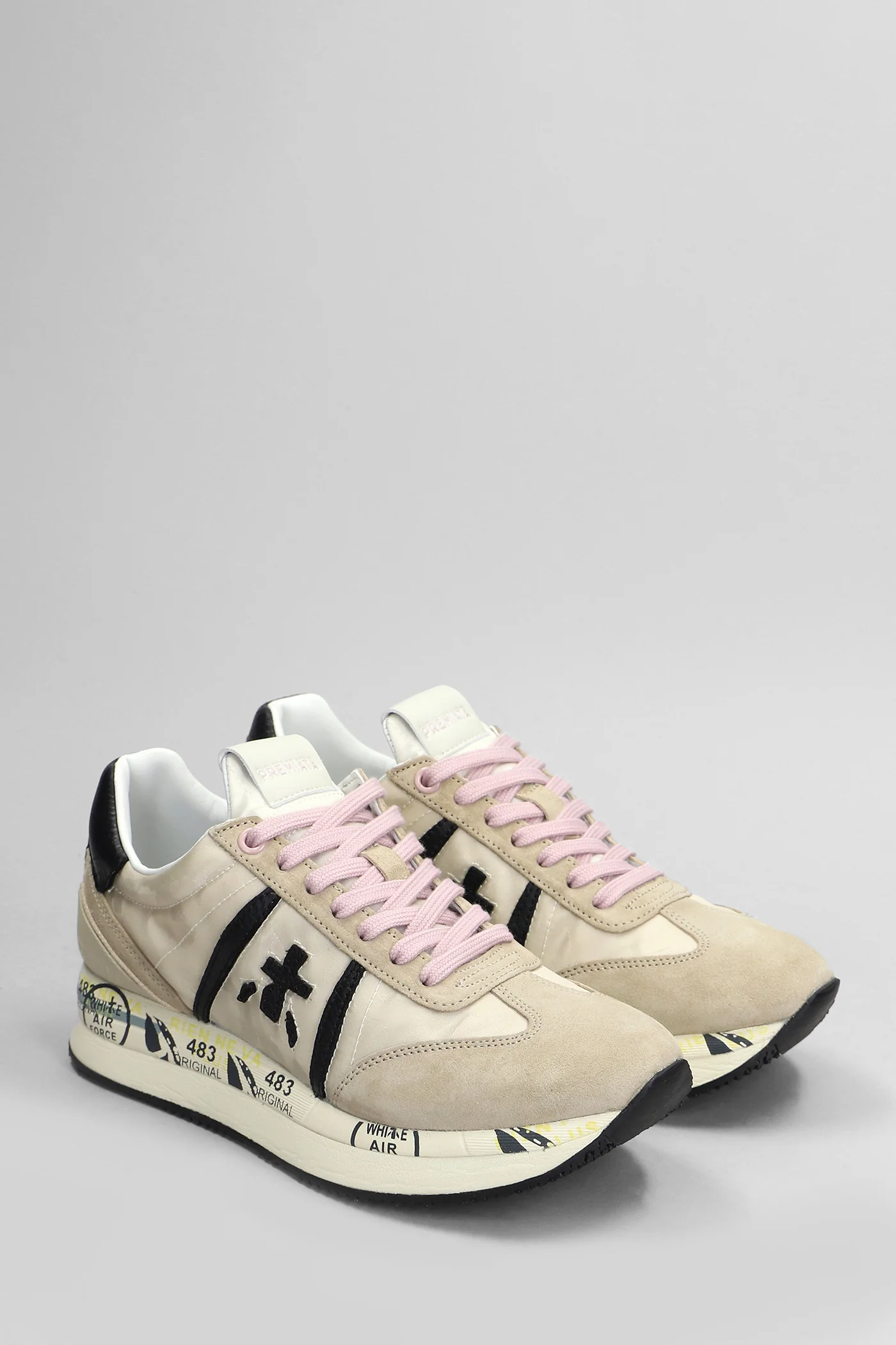Conny Sneakers in beige Suede and fabric - Image 2