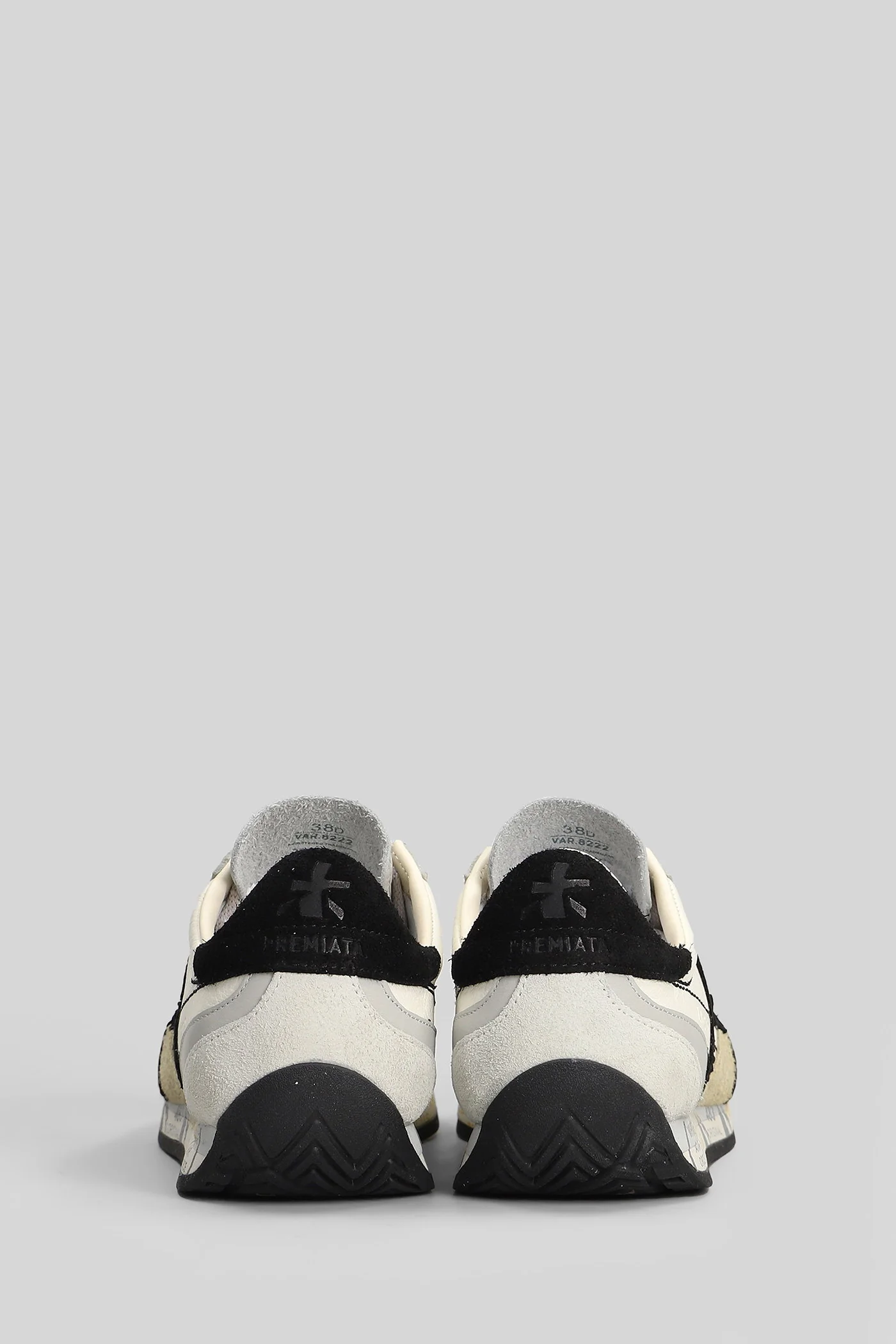 Jackyx Sneakers in white suede and leather - Image 4