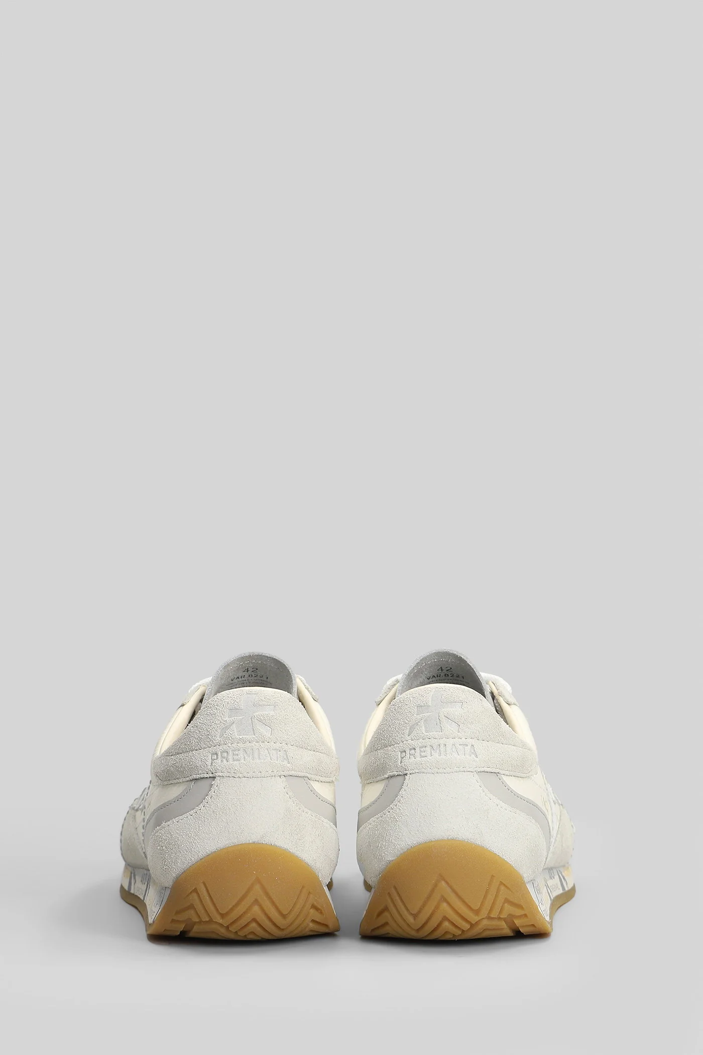 Jackyx Sneakers in white suede and leather - Image 4