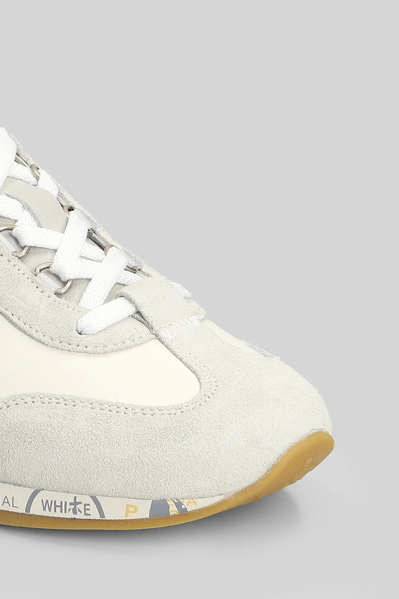 Jackyx Sneakers in white suede and leather - Image 5