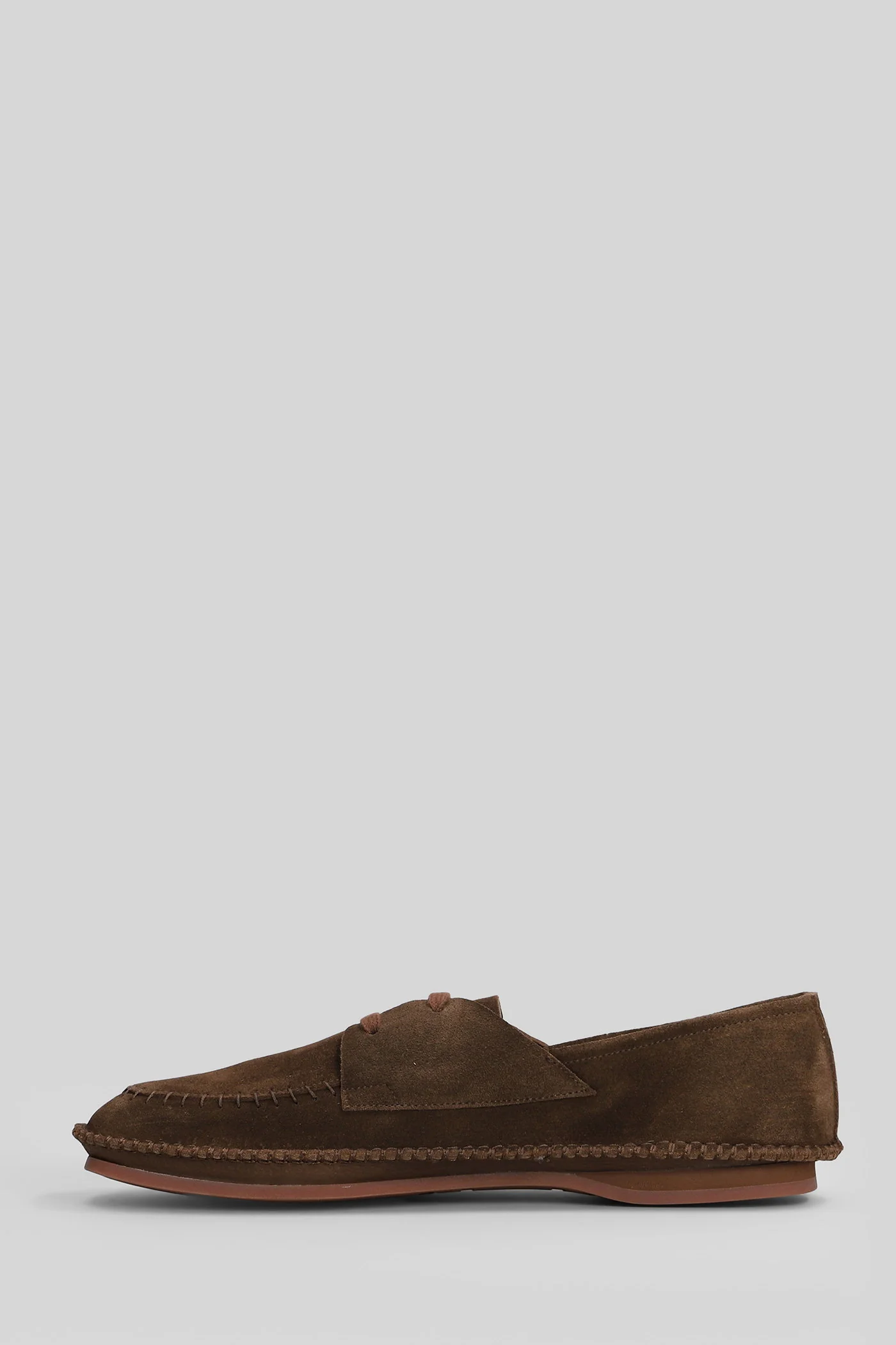 Lace up shoes in brown suede - Image 3