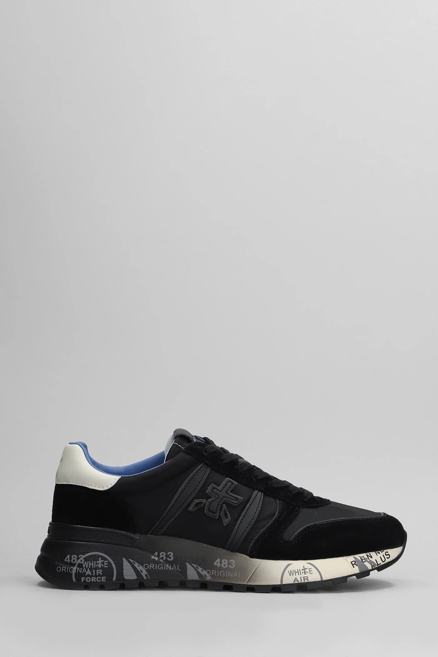 Lander Sneakers in black Suede and fabric