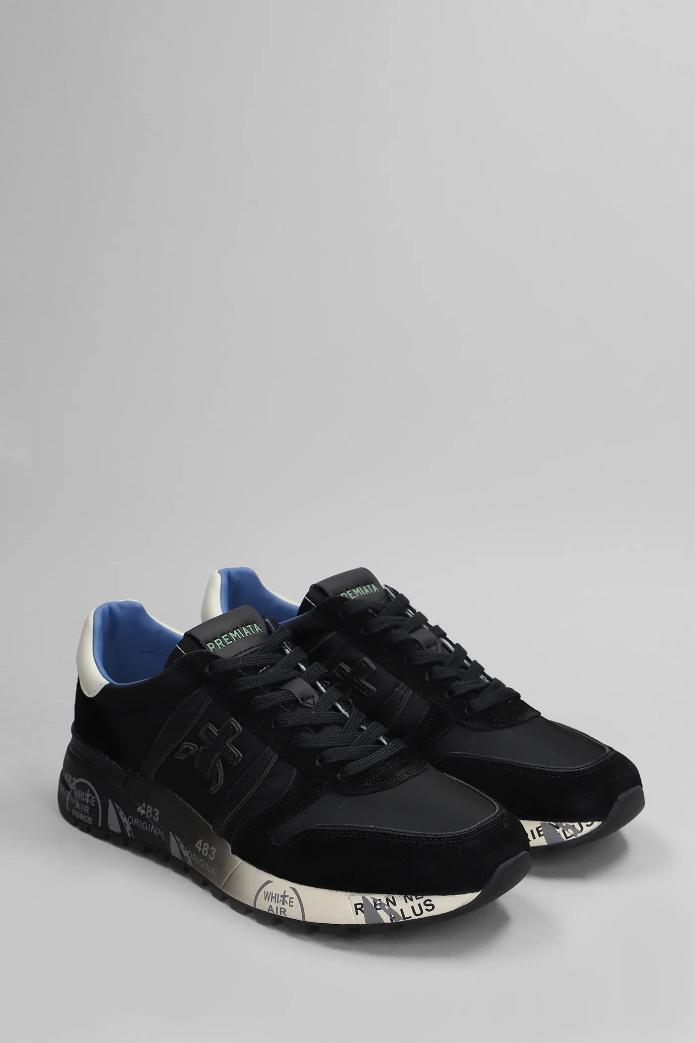 Lander Sneakers in black Suede and fabric - Image 2