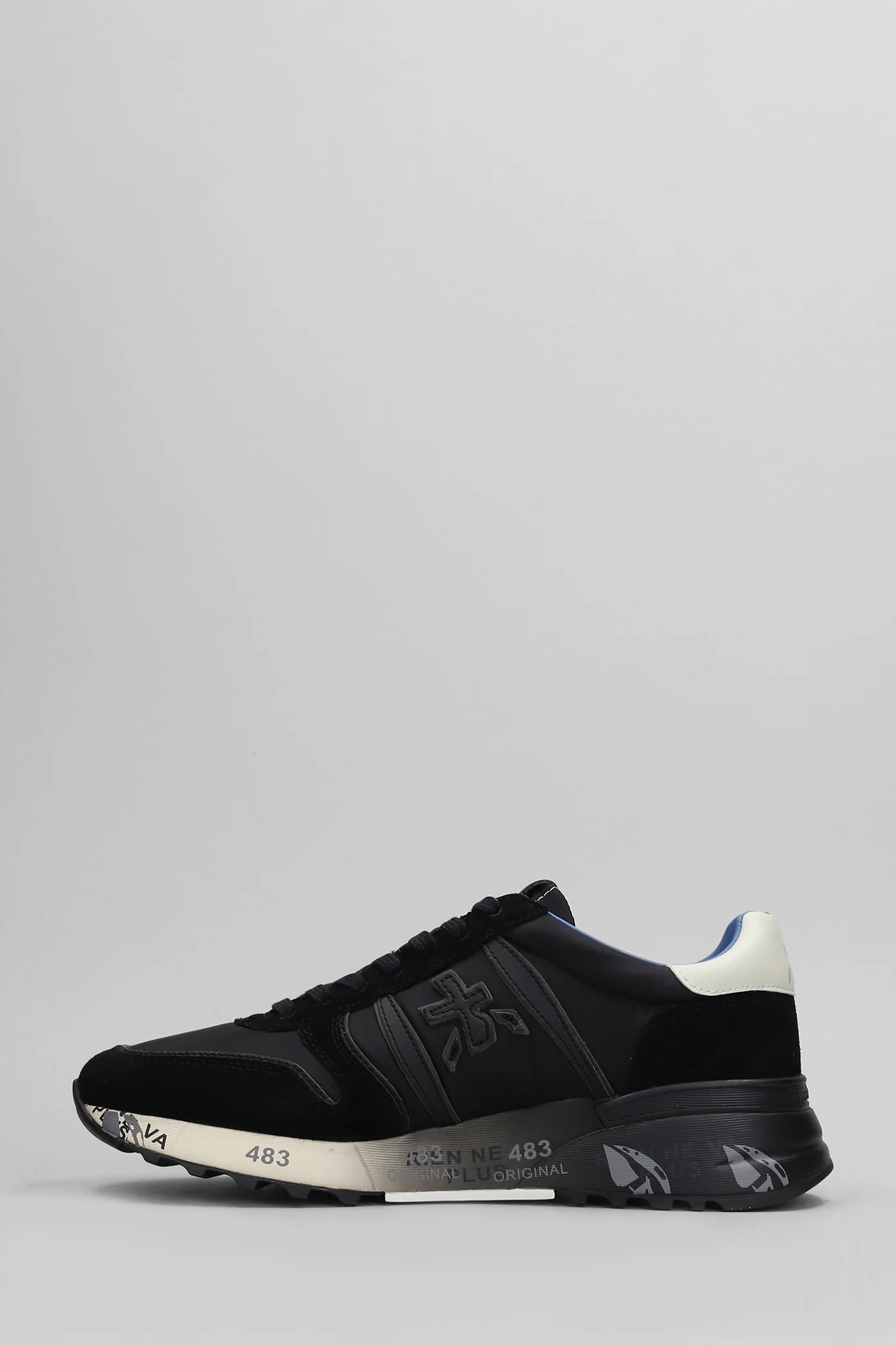Lander Sneakers in black Suede and fabric - Image 3
