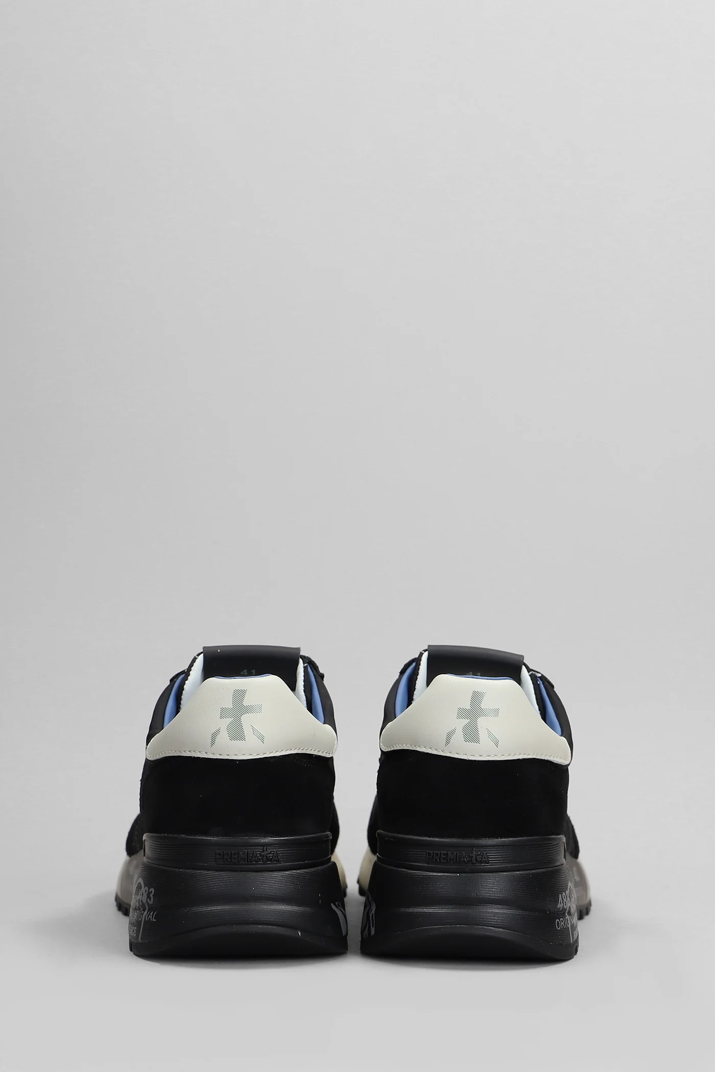 Lander Sneakers in black Suede and fabric - Image 4