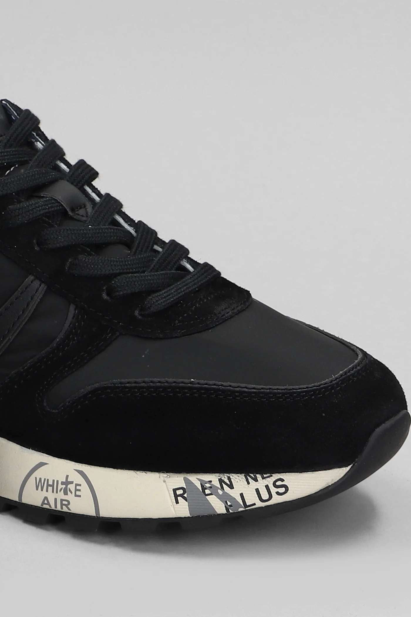 Lander Sneakers in black Suede and fabric - Image 5